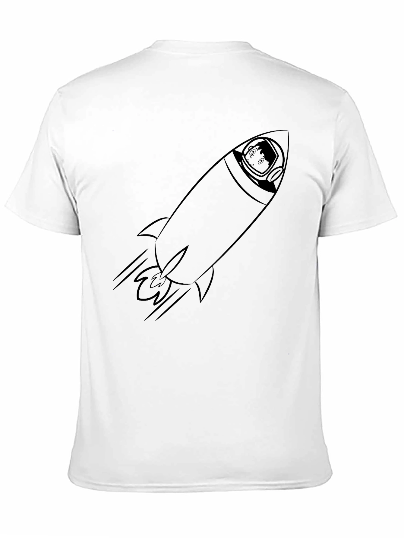 Black Rocket Man Tee - Blast Off in Style! view 11