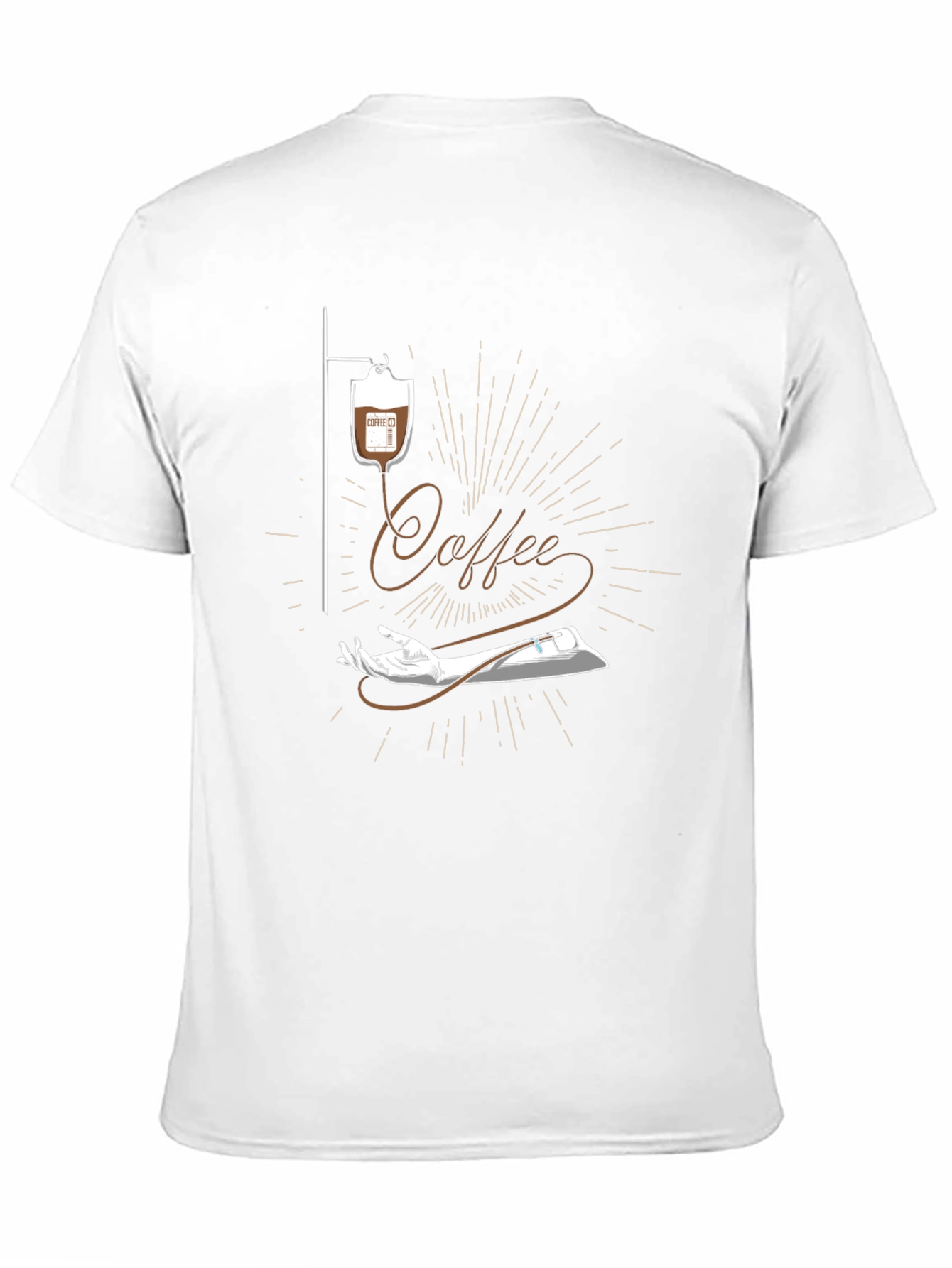 Black Coffee Drip T-Shirt - Caffeine Addict view 11