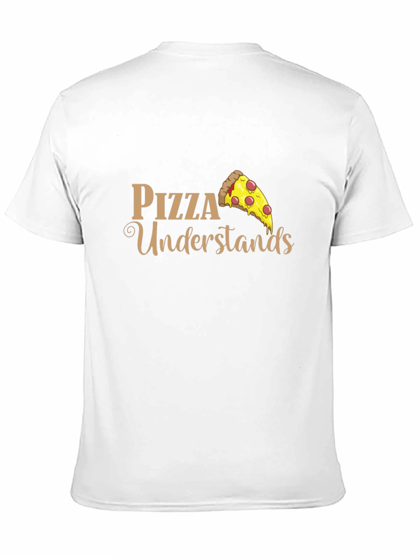 Black Pizza Understands Graphic Tee - Black Cotton Blend Comfort Fit view 11