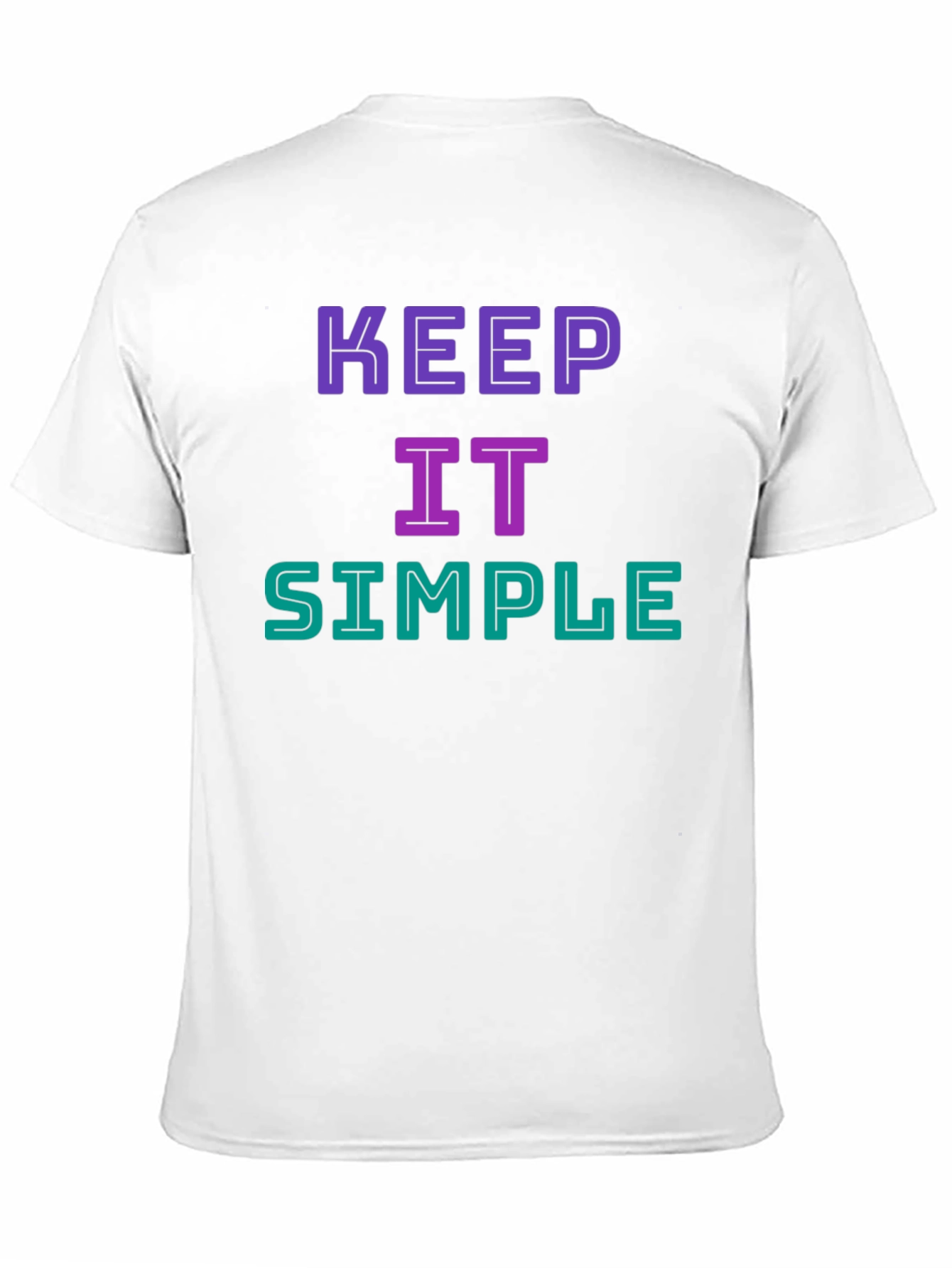 Black Keep It Simple Graphic T-Shirt - Casual Style view 11