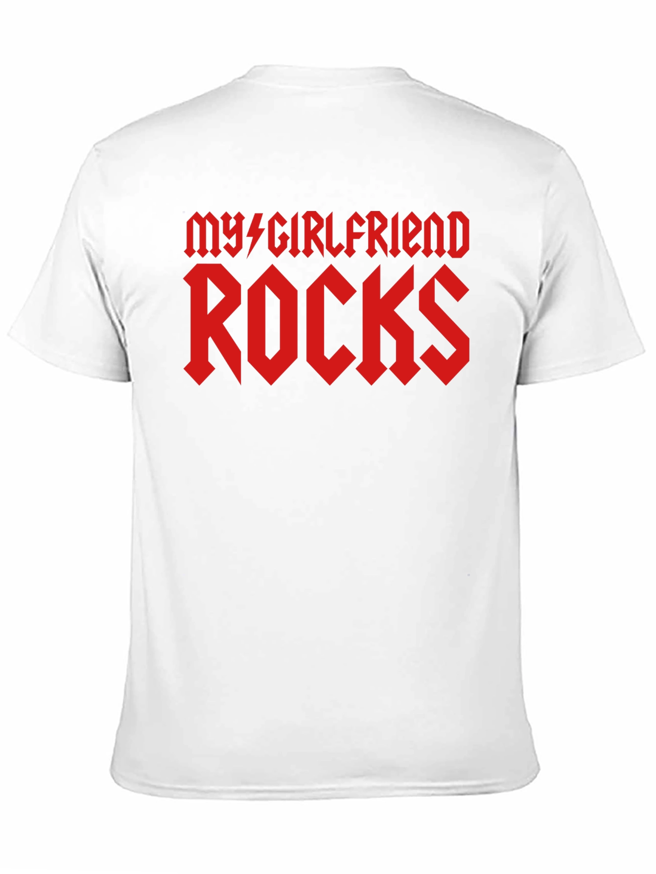 Black My Girlfriend Rocks Graphic Tee - Black T-Shirt view 11