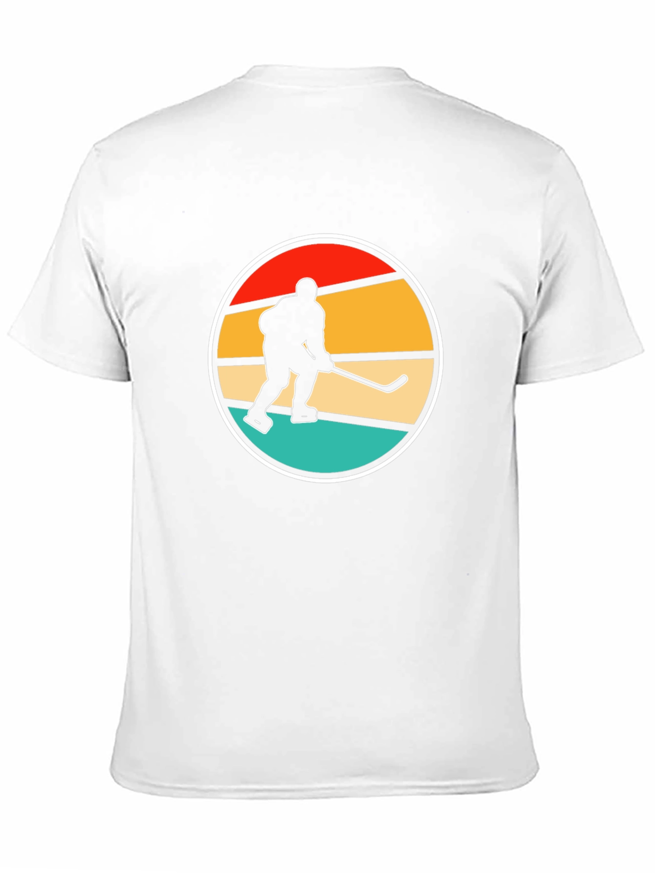 Black Retro Hockey Player Graphic Tee view 11