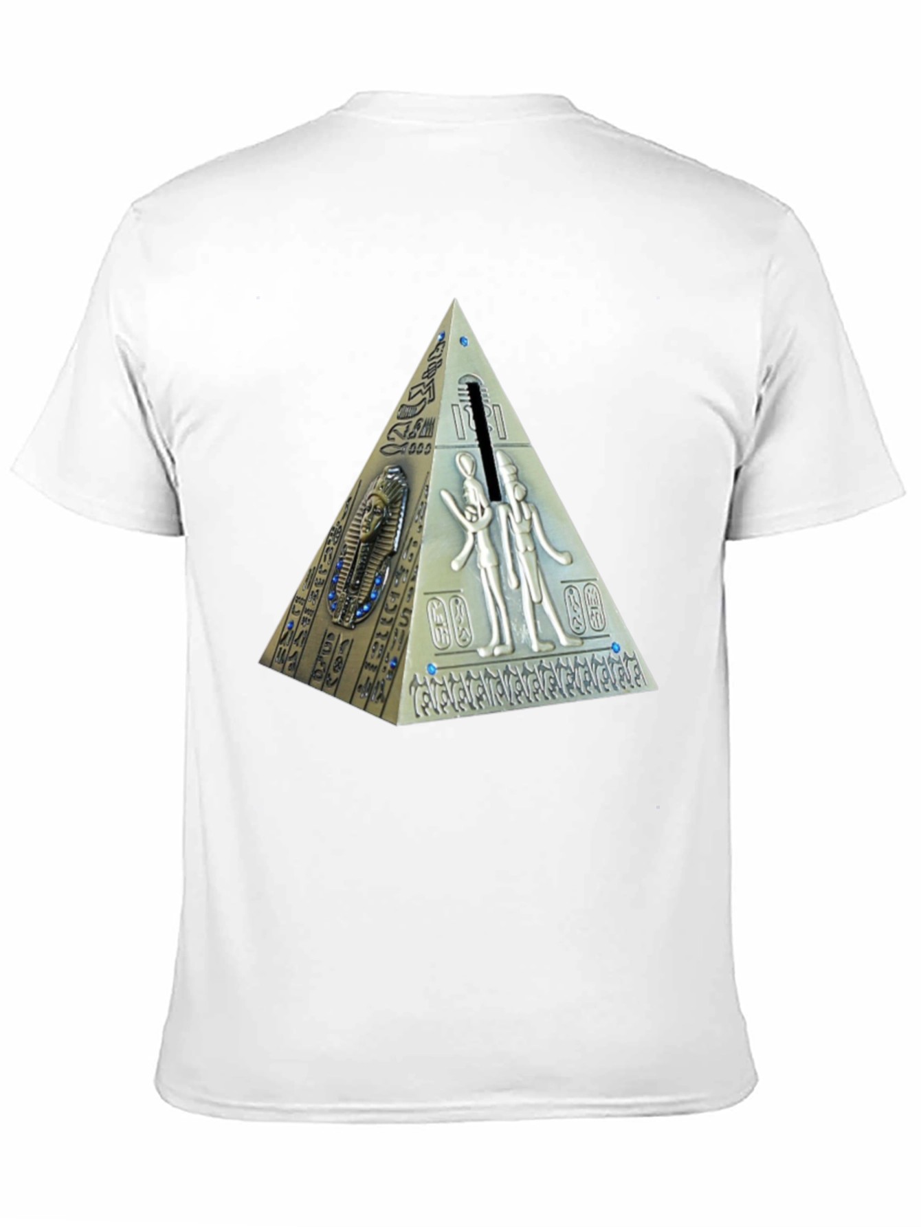 Black Egyptian Pyramid Graphic T-Shirt - Black view 11