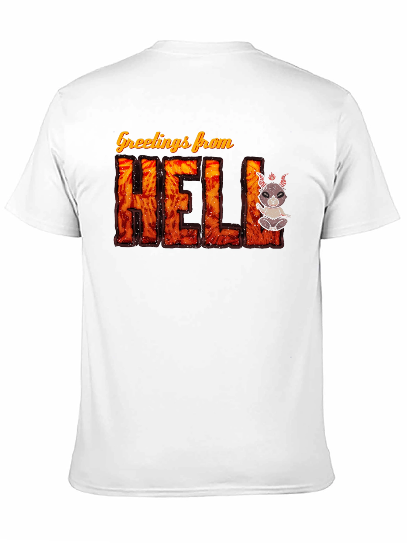 Black Greetings From Hell T-Shirt view 11