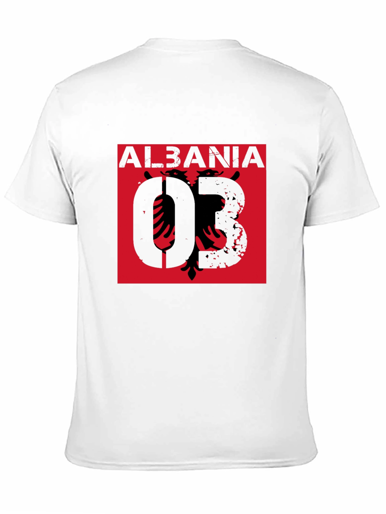 Black Albania Eagle Graphic T-Shirt - Black Short Sleeve Tee view 11