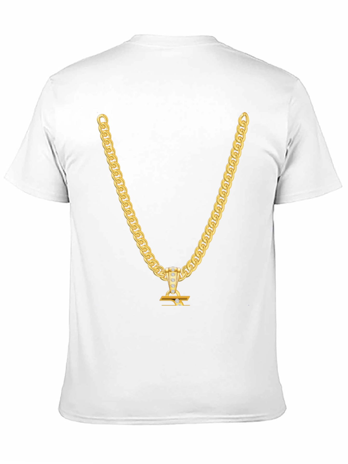 Black Gold Chain T-Shirt - Statement Piece view 11
