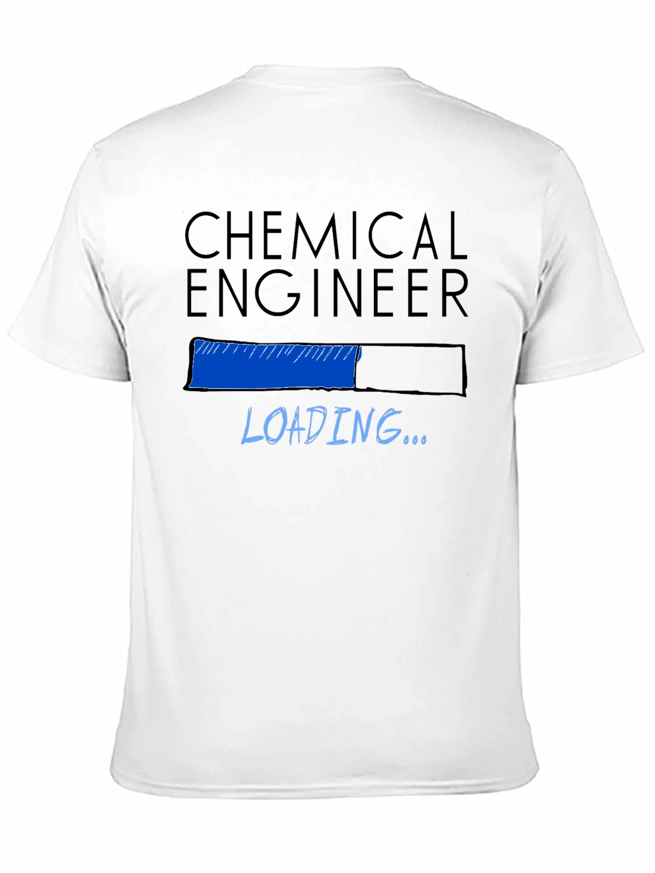 Black Chemical Engineer Loading T-Shirt - Black view 11