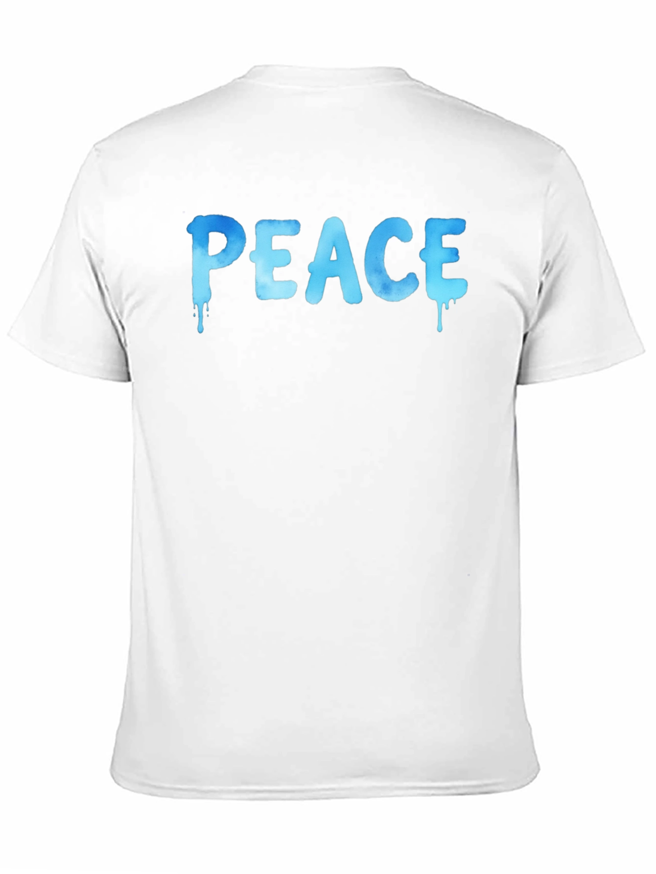 Black Peace Drip Graphic T-Shirt - Cool Casual Tee view 11