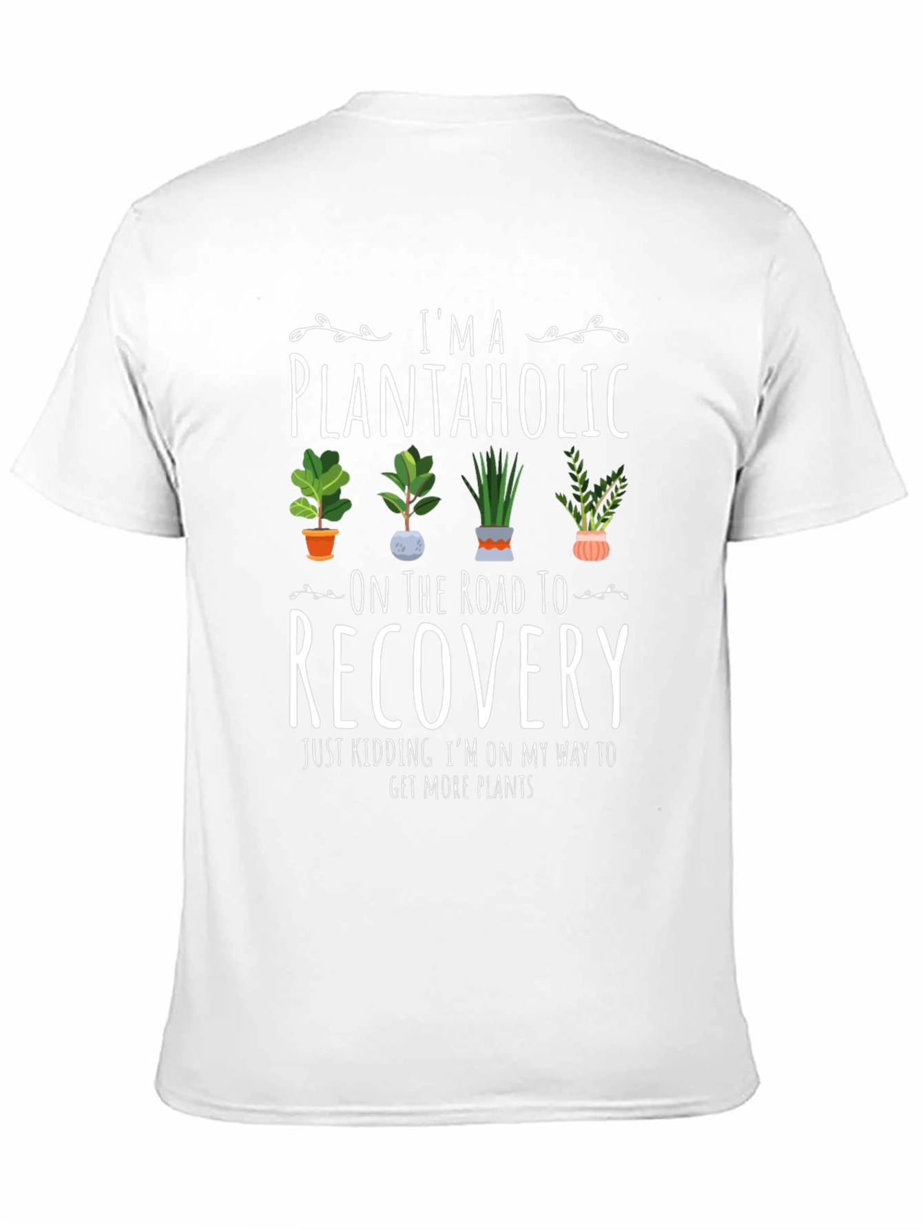 Black Plantaholic Graphic Tee - Funny Plant Lover Shirt view 11