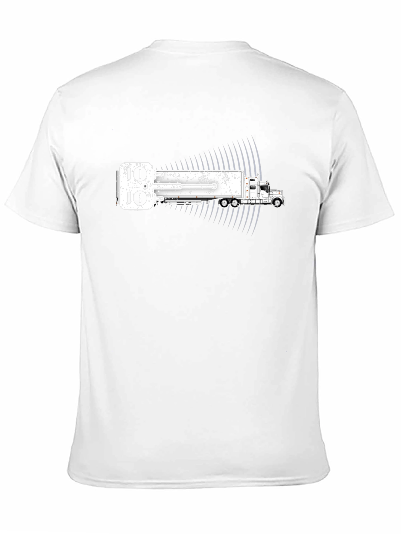 Black Trucking Domino Effect T-Shirt view 11
