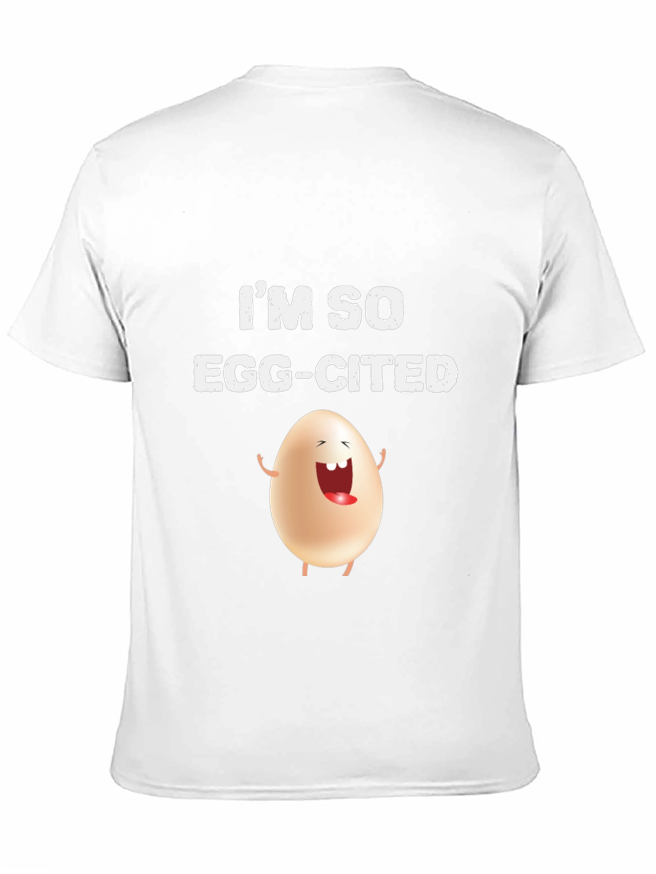 Black Funny Egg-Cited T-Shirt view 11