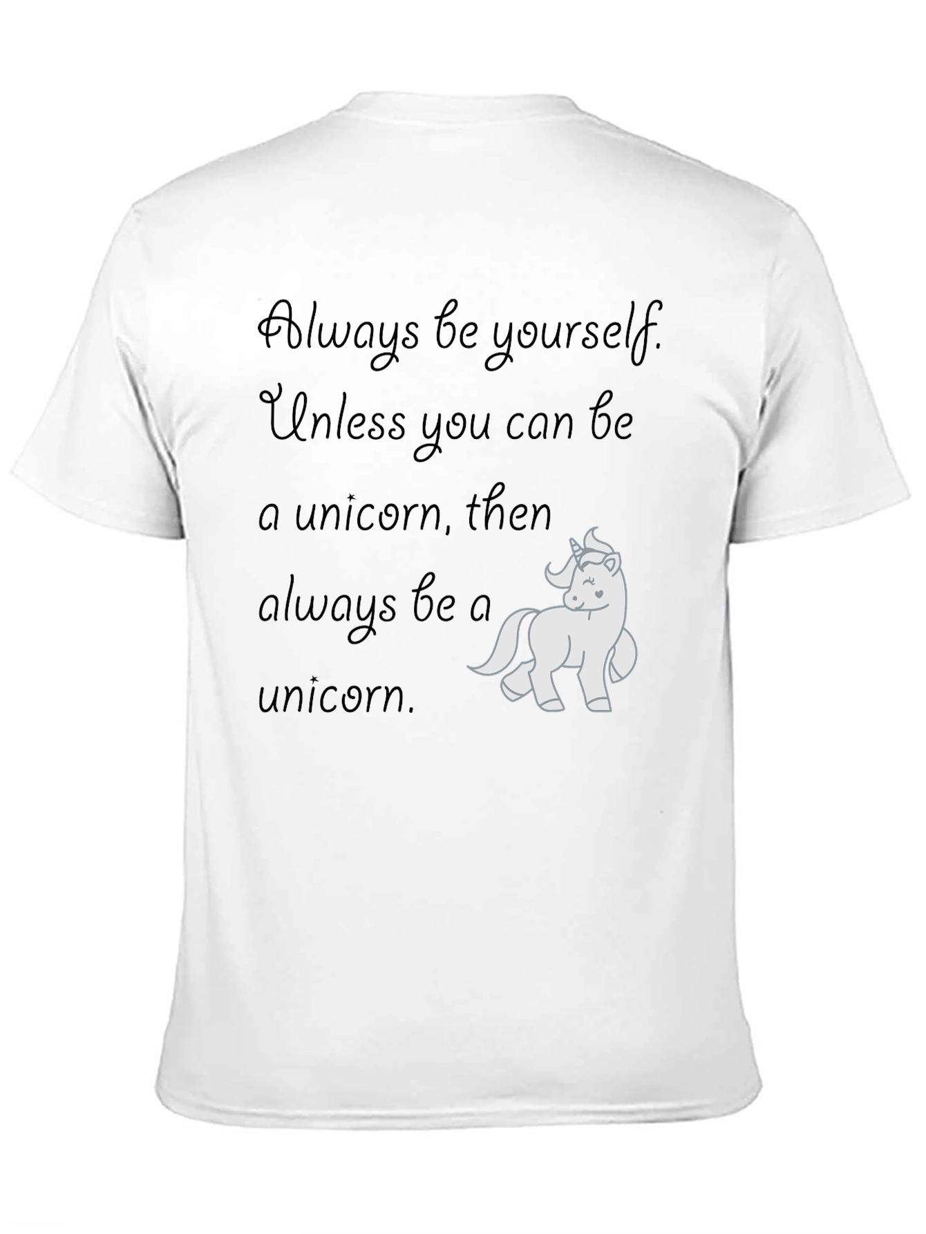 Black Unicorn T-Shirt - Always Be A Unicorn view 11