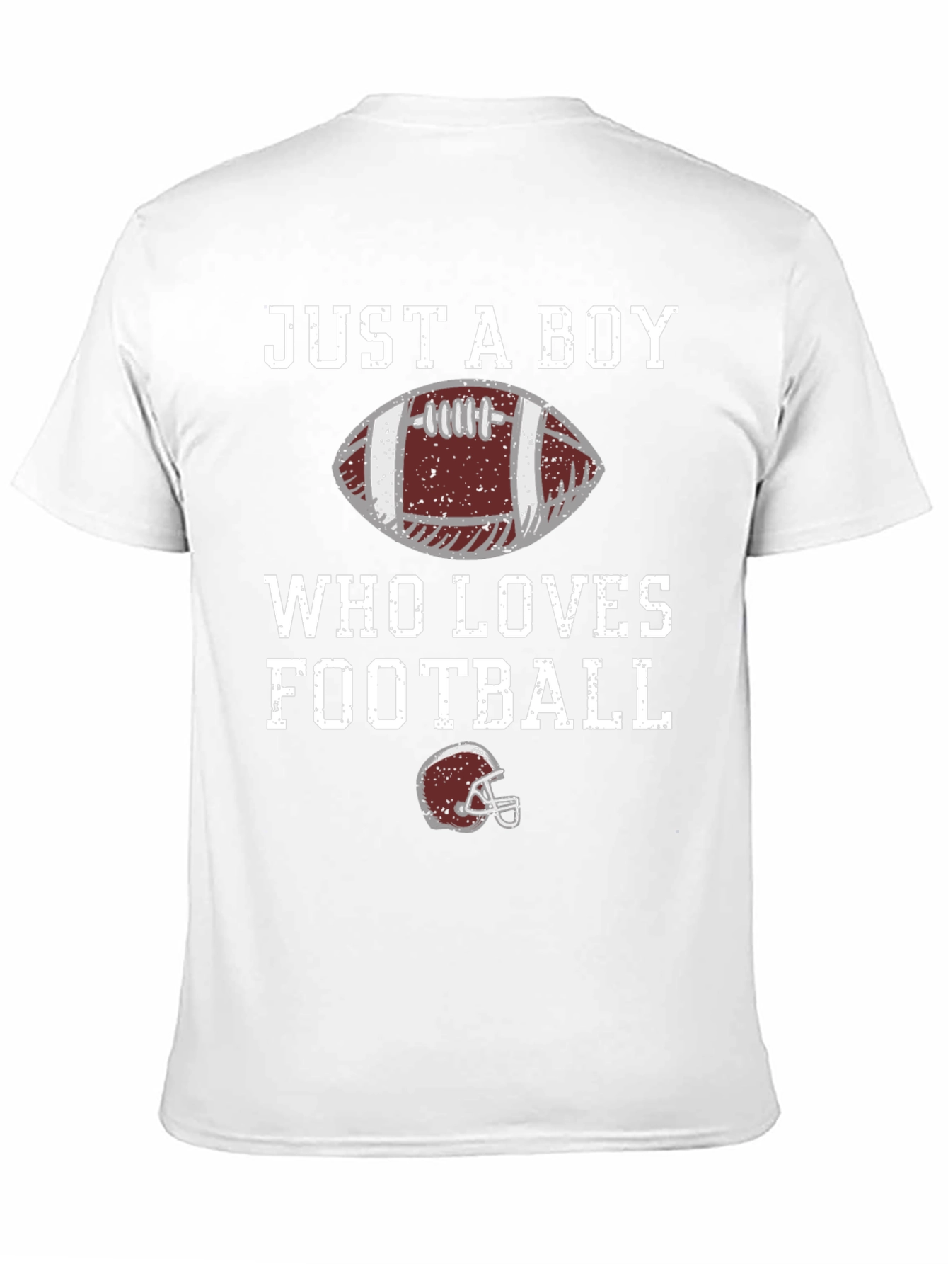 Black Just A Boy Who Loves Football T-Shirt view 11