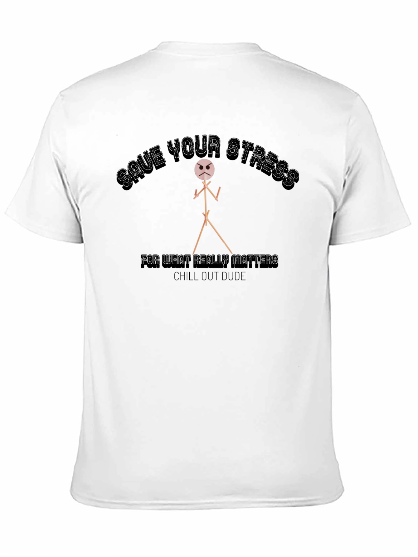 Black Chill Out Dude Graphic Tee view 11