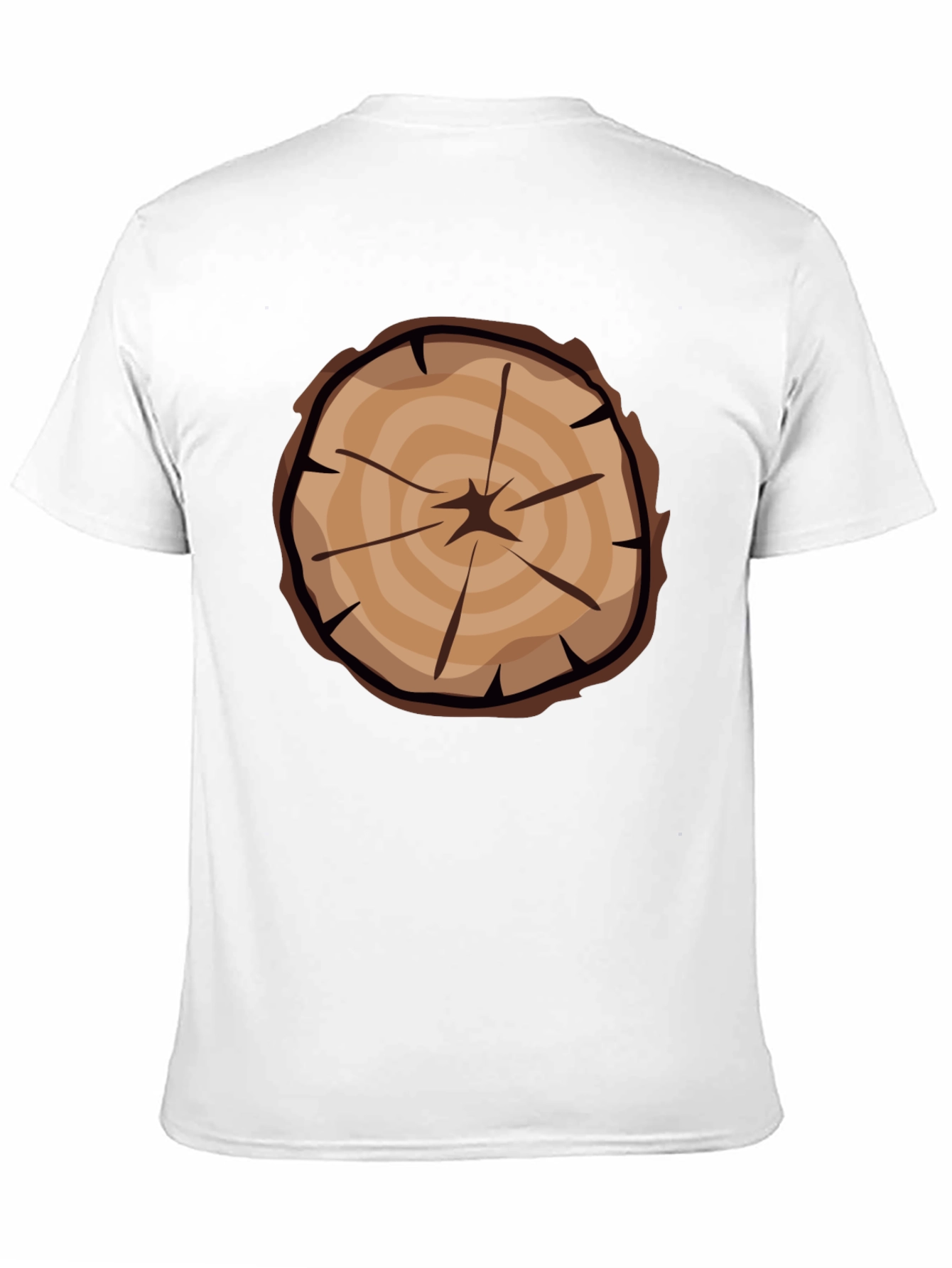 Black Tree Ring Graphic Tee - Black Casual T-Shirt view 11