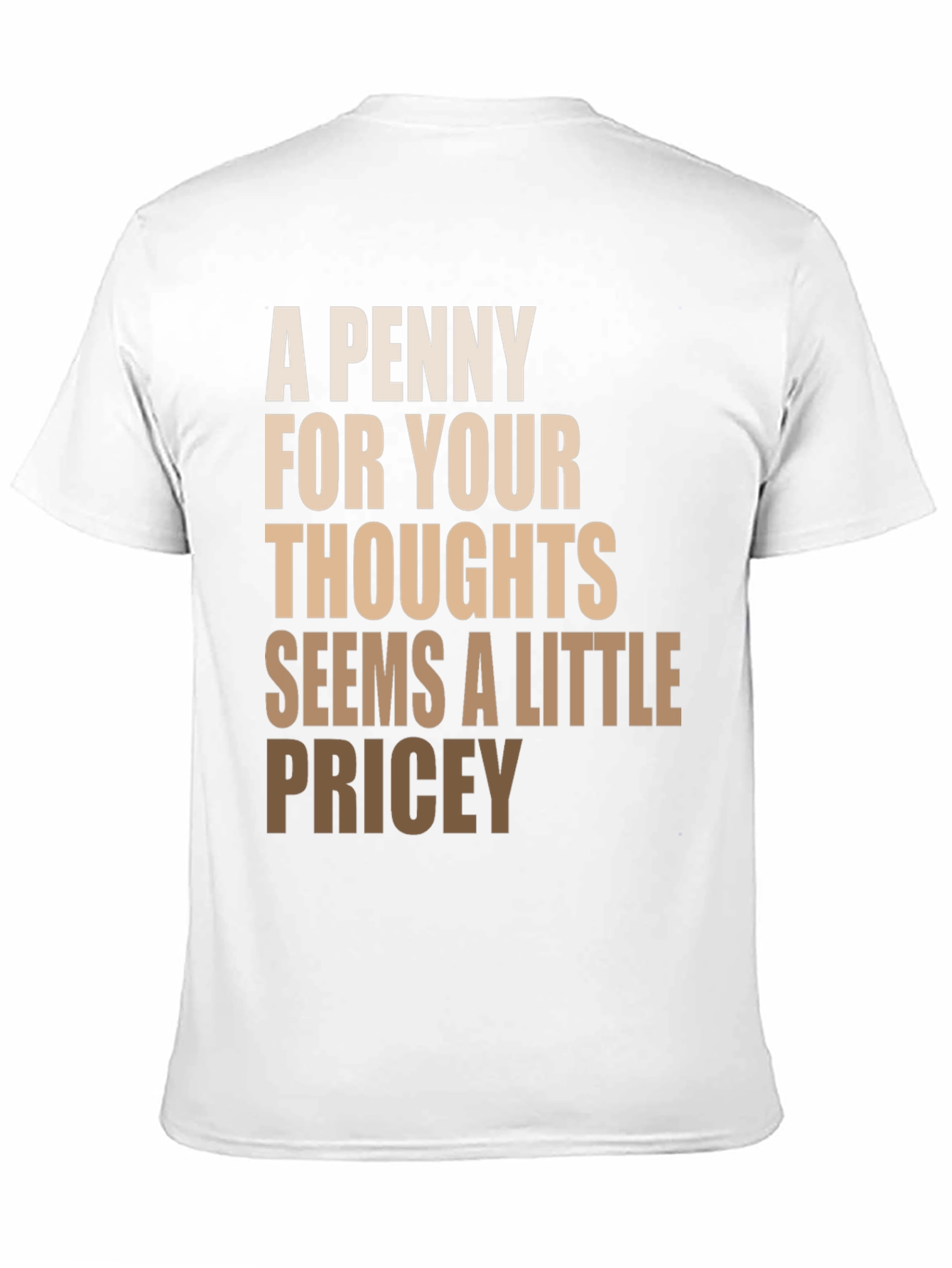 Black Funny Slogan T-Shirt - A Penny For Your Thoughts view 11