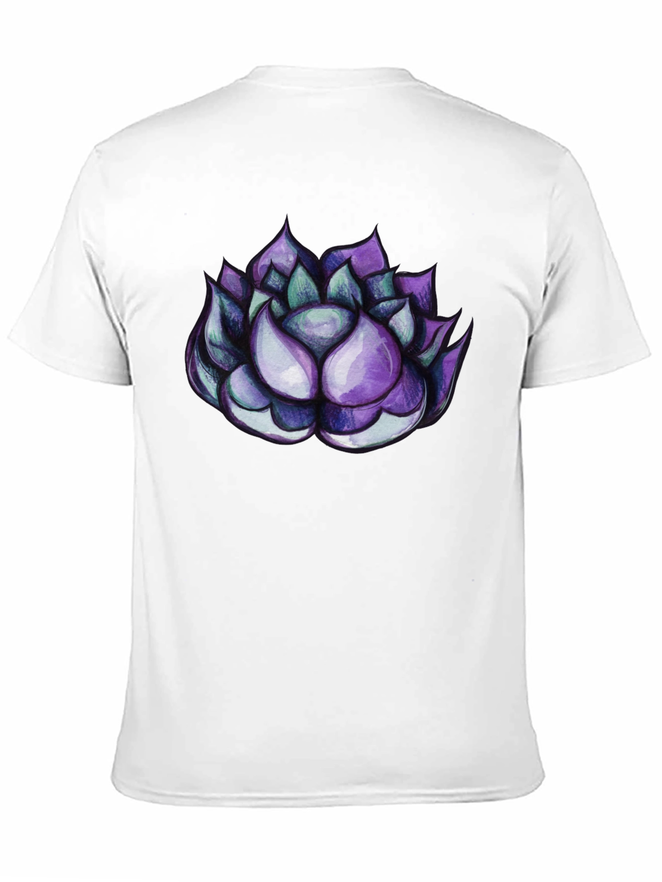 Black Succulent Graphic Tee - Cool Plant Lover Shirt view 11
