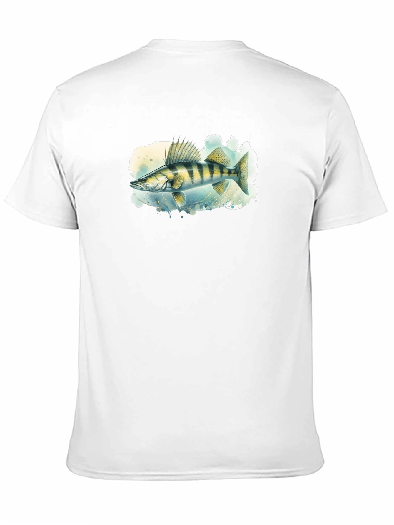 Black Walleye Fish Graphic Tee - Men's Black T-Shirt view 11