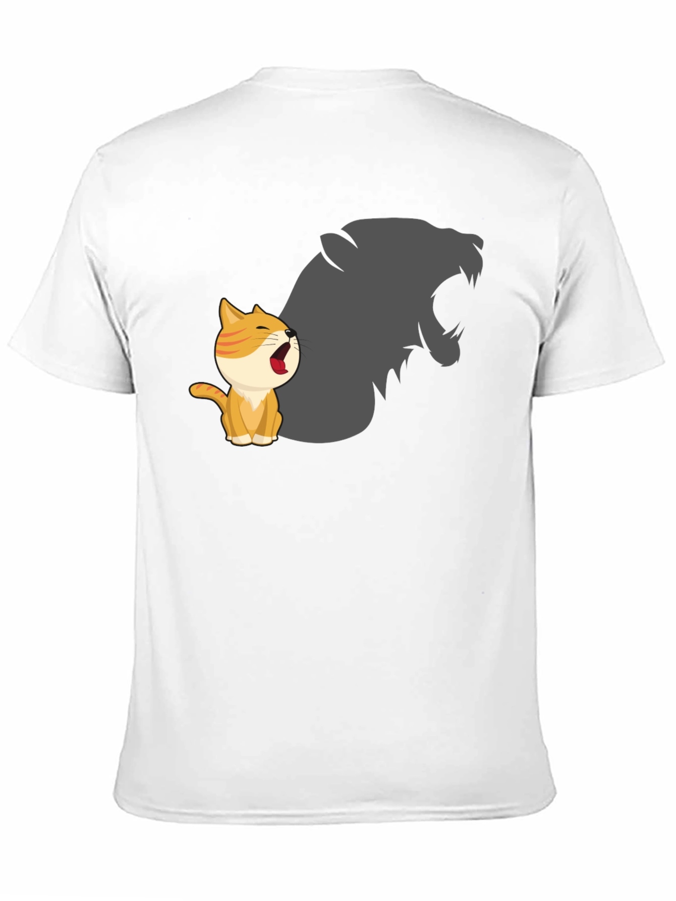 Black Cute Kitten Roar Graphic T-Shirt view 11