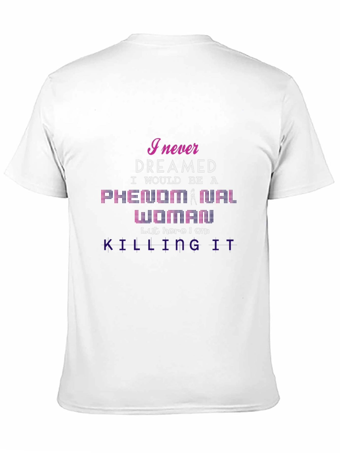 Black Phenomenal Woman Graphic T-Shirt view 11