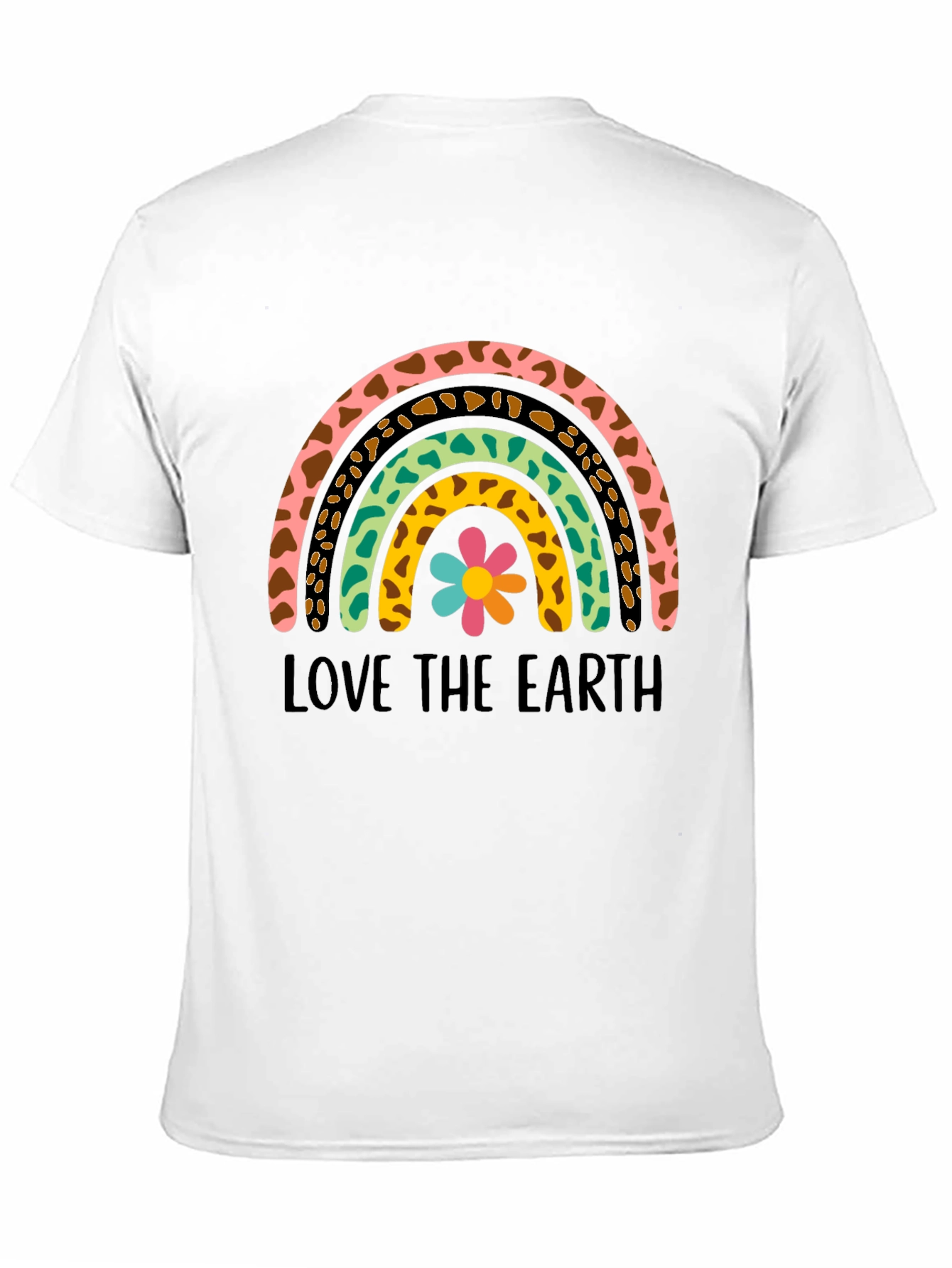 Black Love the Earth Rainbow Graphic Tee - Unisex view 11