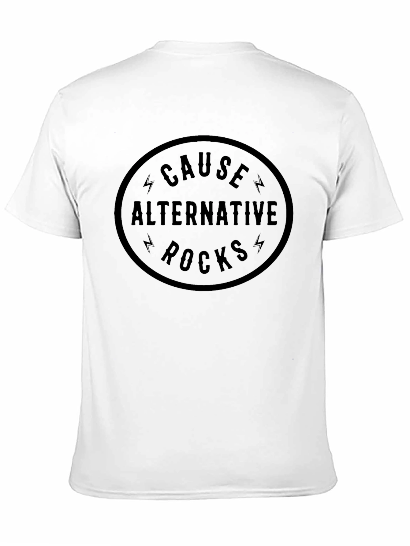 Cause Alternative Rocks Graphic Black Tee - 11