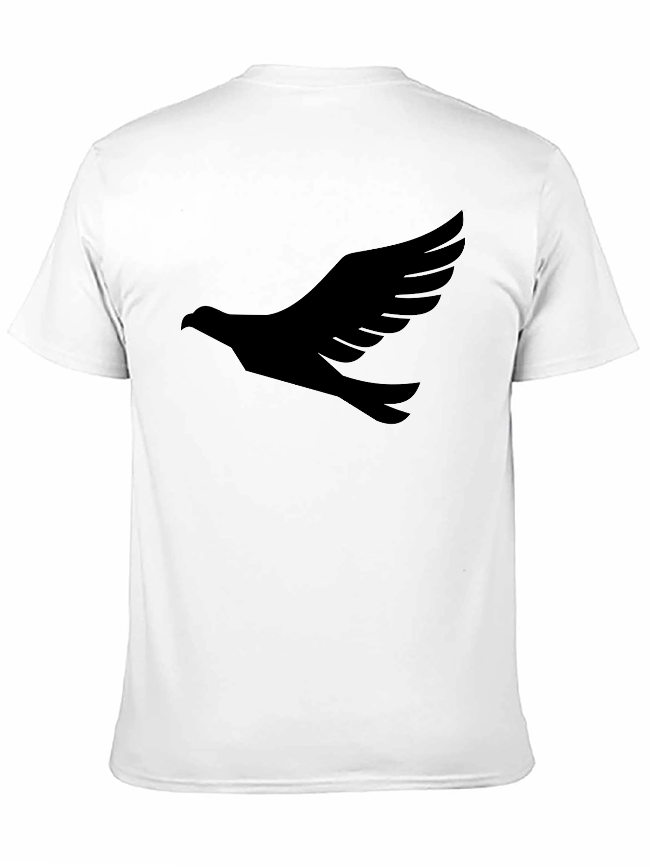 Black Black T-Shirt with Dove Graphic Print view 11