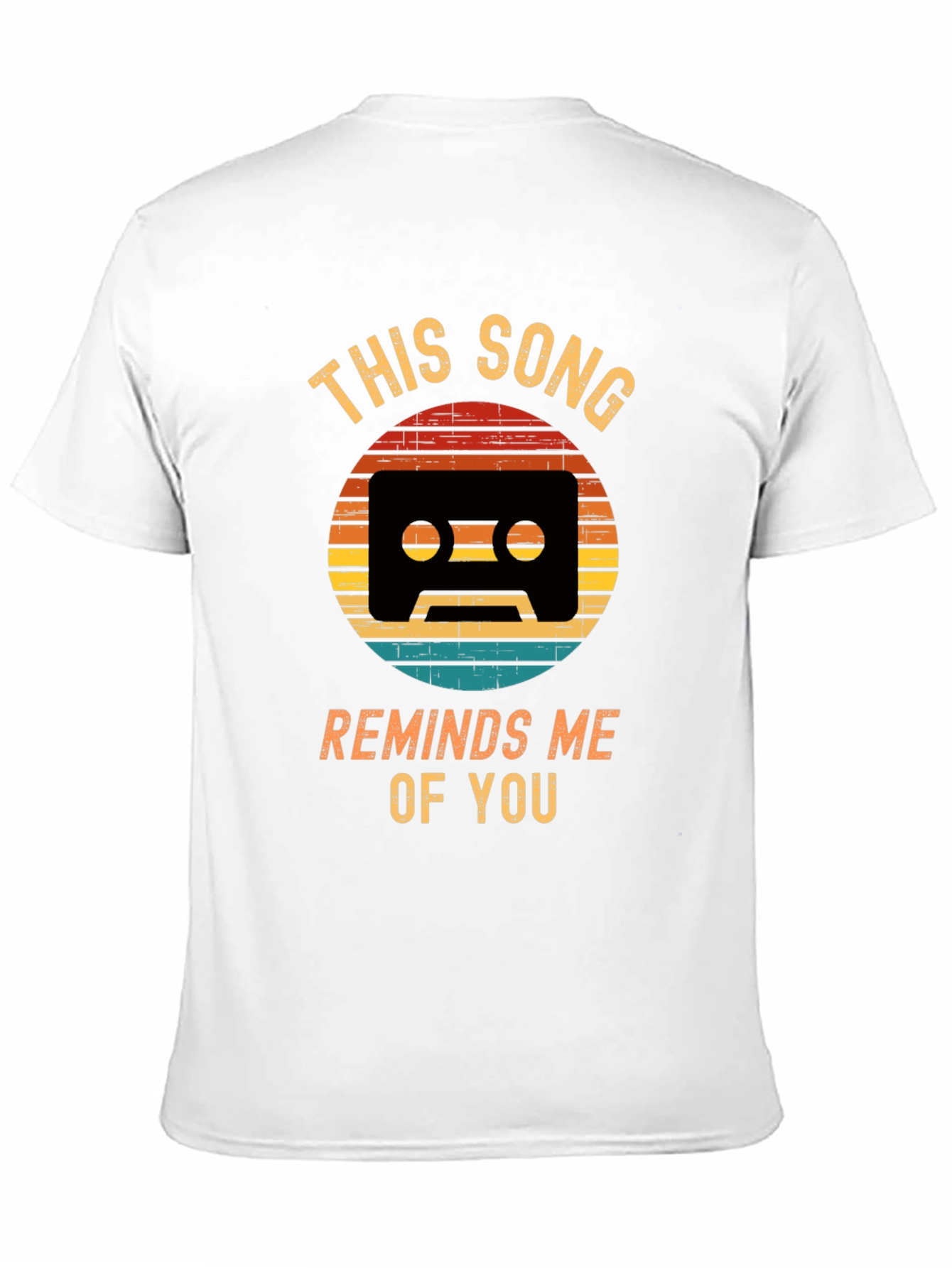 Black Retro Cassette Tape Shirt - 'This Song Reminds Me of You' view 11