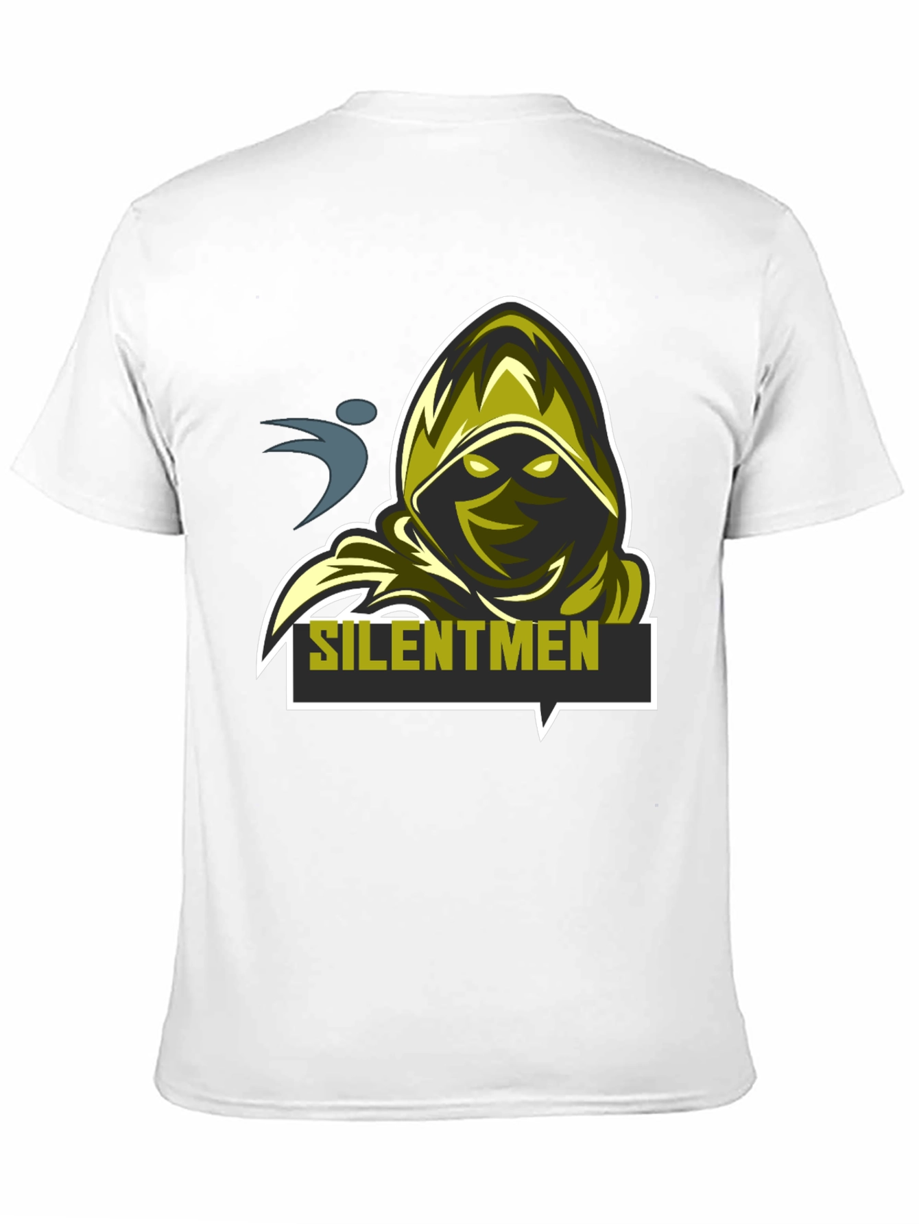 Black Silentmen Graphic Black T-Shirt - Gamer Style view 11