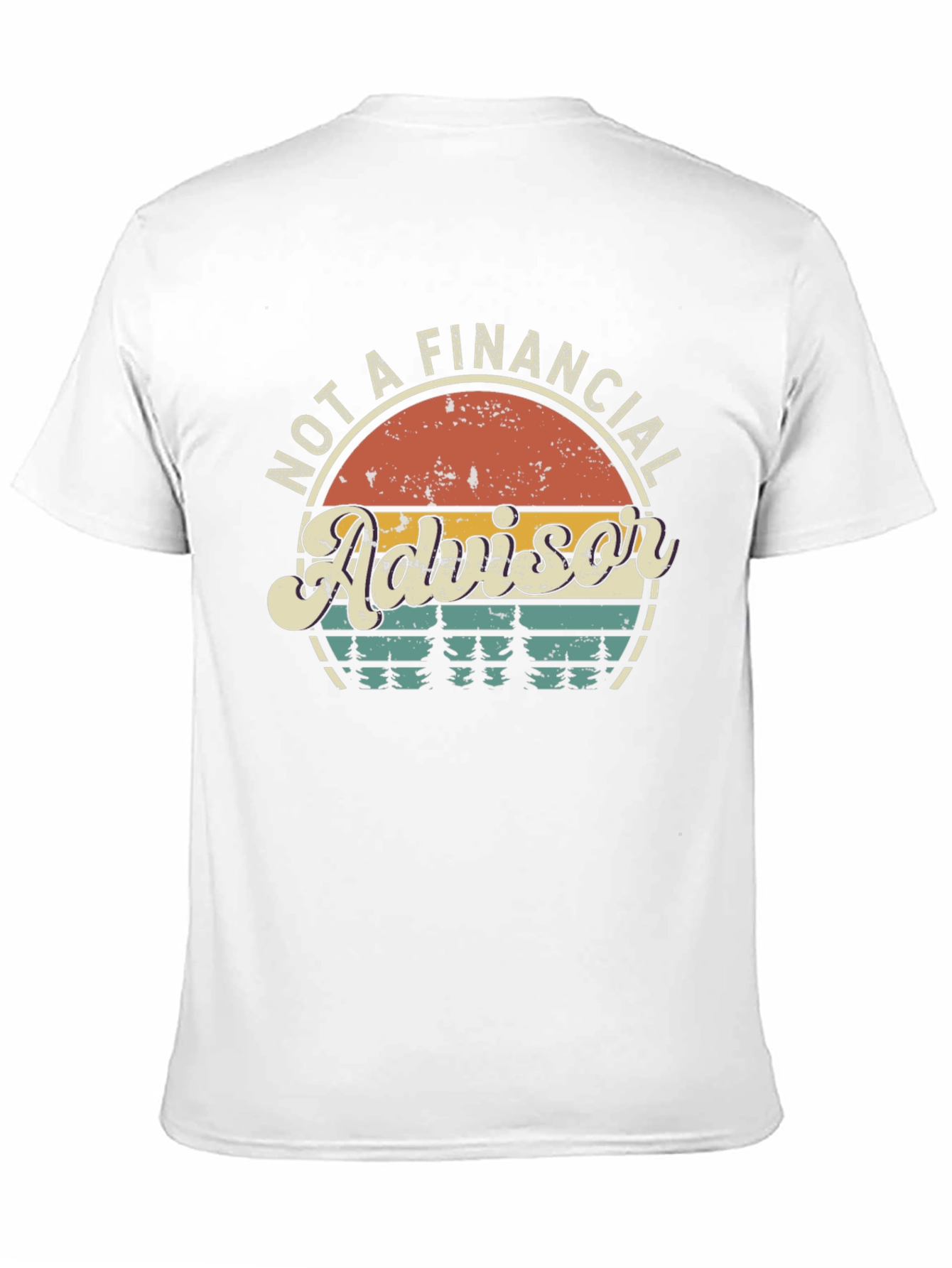 Black Not A Financial Advisor Graphic Tee view 11