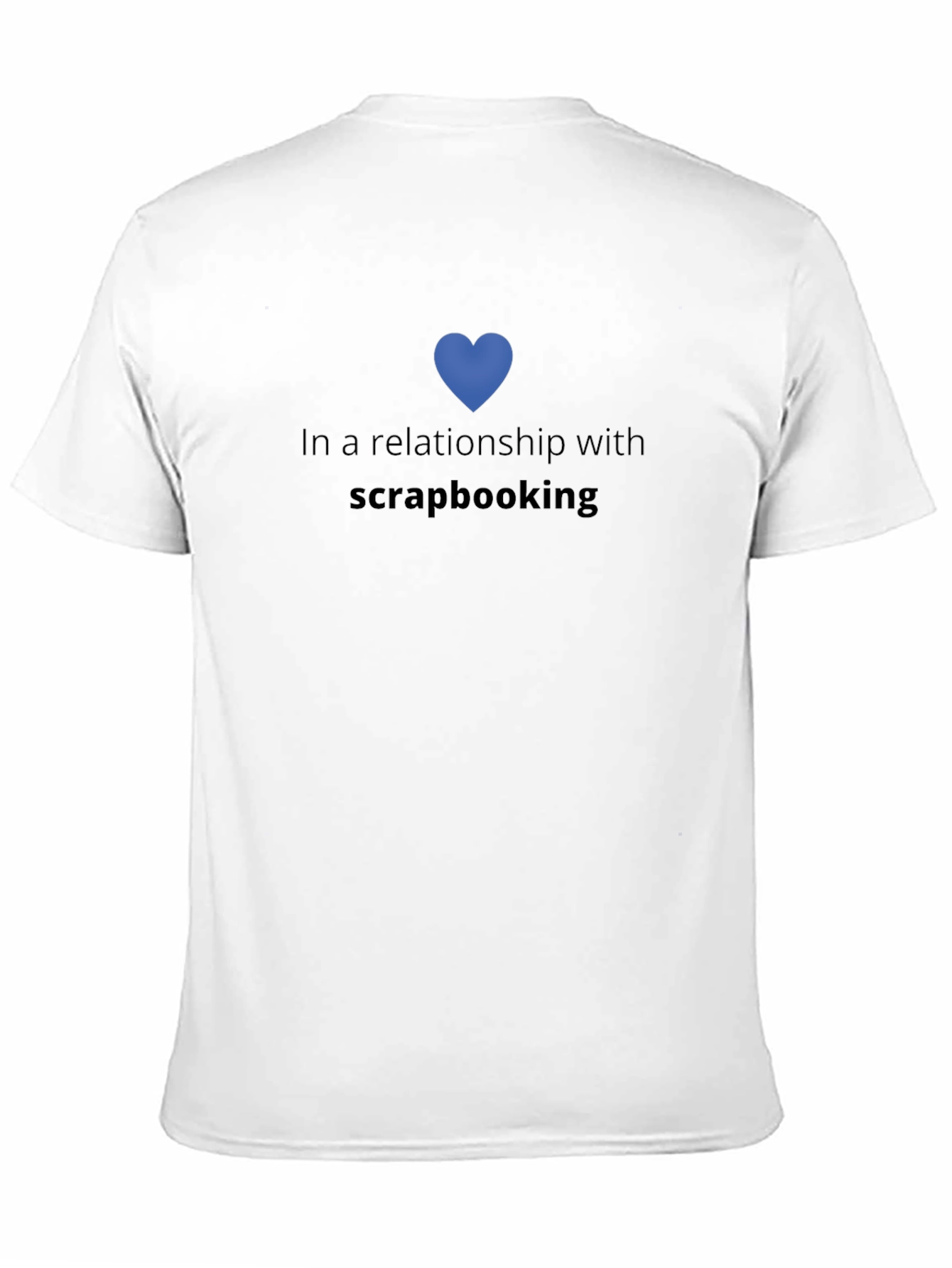 Black Scrapbooking Lover T-Shirt - In A Relationship With view 11