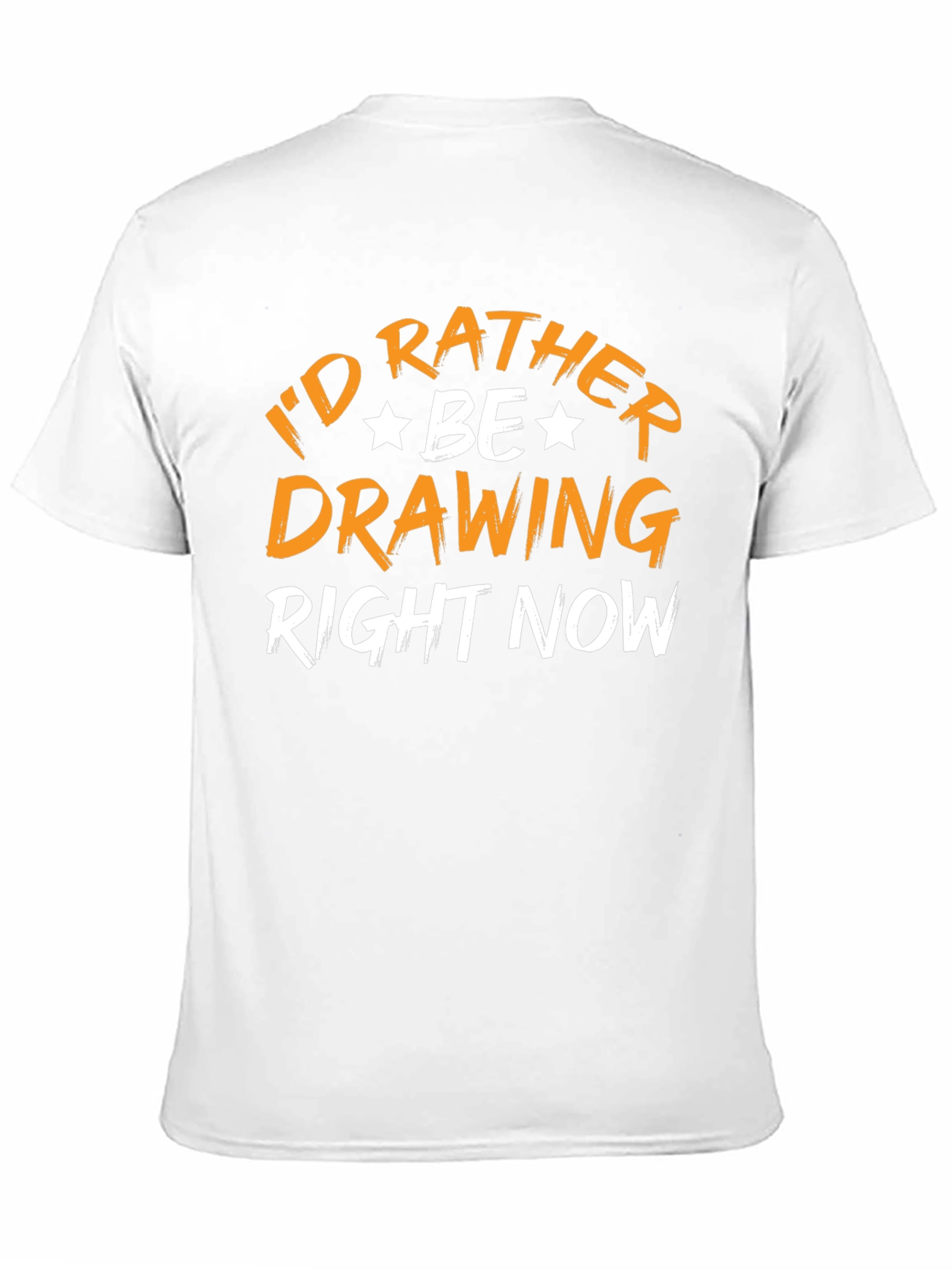Black I'd Rather Be Drawing T-Shirt view 11
