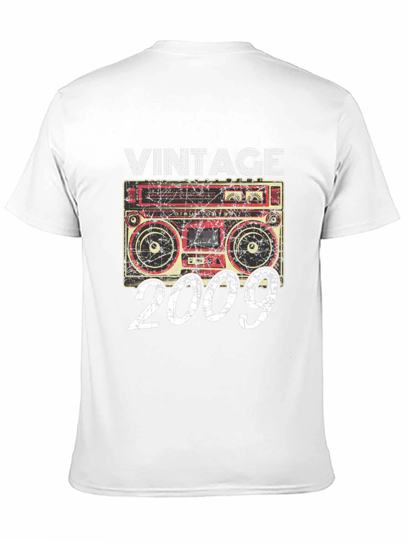 Black Vintage 2009 Boombox Graphic Tee view 11