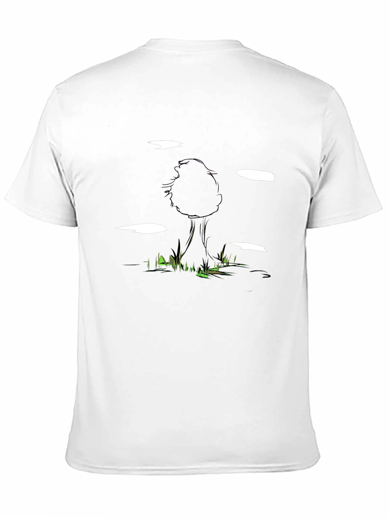 Black Mushroom Graphic Print Crew Neck T-Shirt view 11