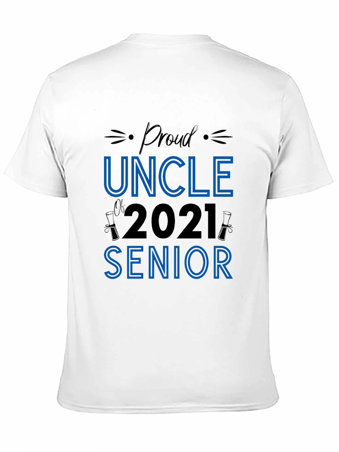Black Proud Uncle 2021 Senior T-Shirt view 11