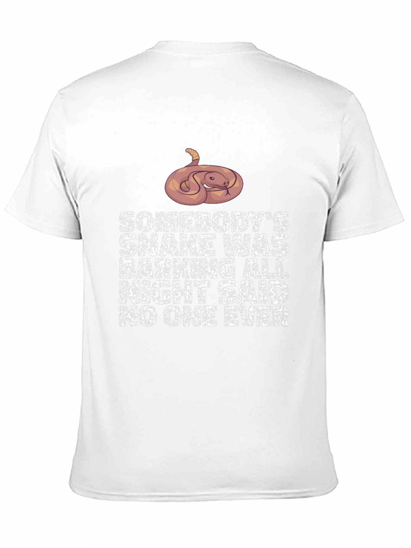 Black Funny Snake Barking T-Shirt Novelty Reptile Tee view 11