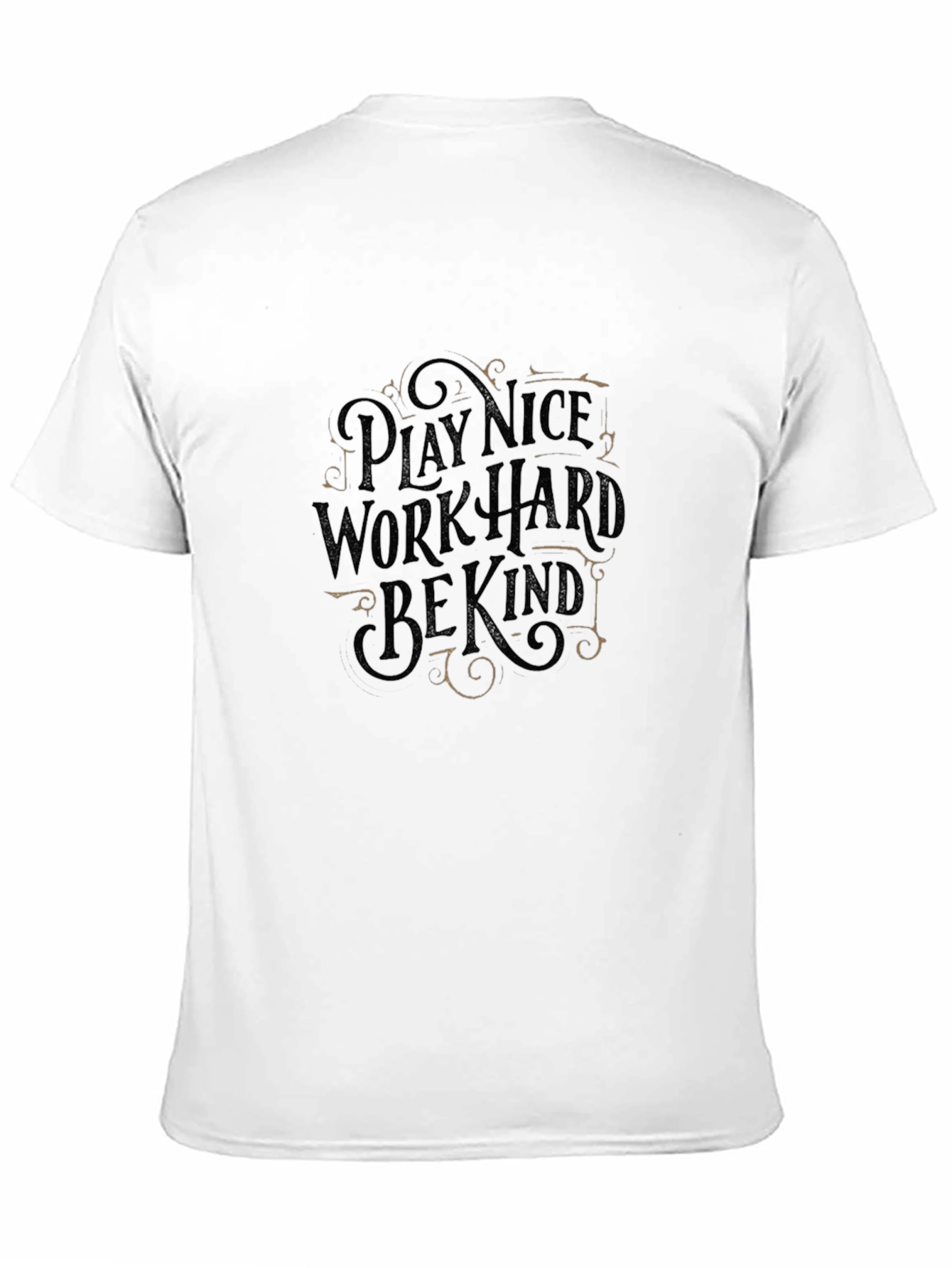 Black Play Nice Work Hard Be Kind Graphic Tee view 11