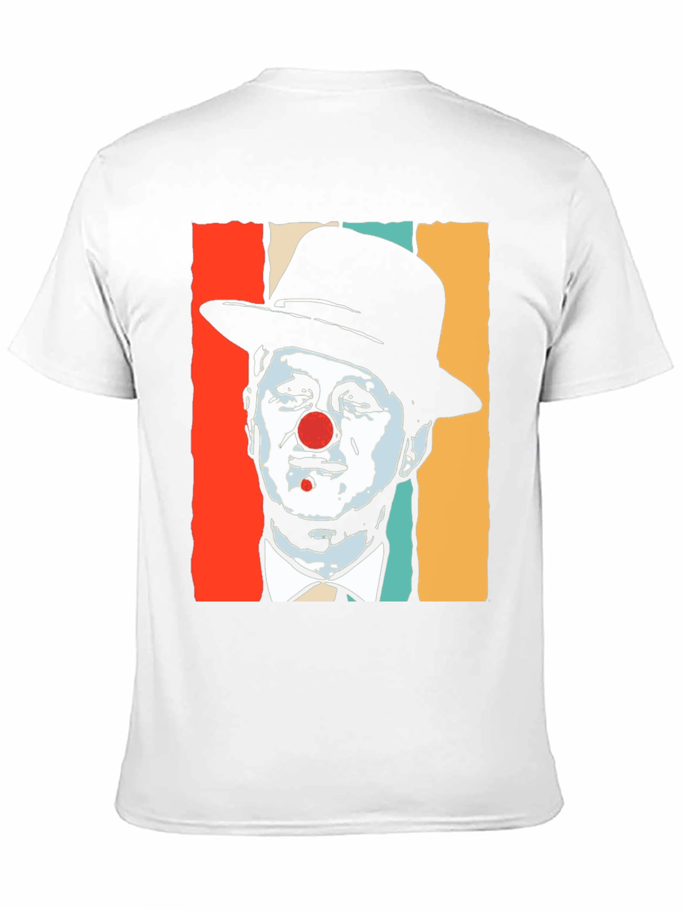 Black Clown Portrait Graphic T-Shirt - Retro Style view 11
