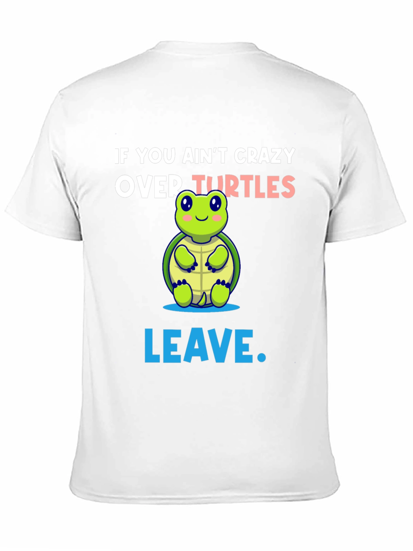 Black Crazy Over Turtles Graphic Tee view 11