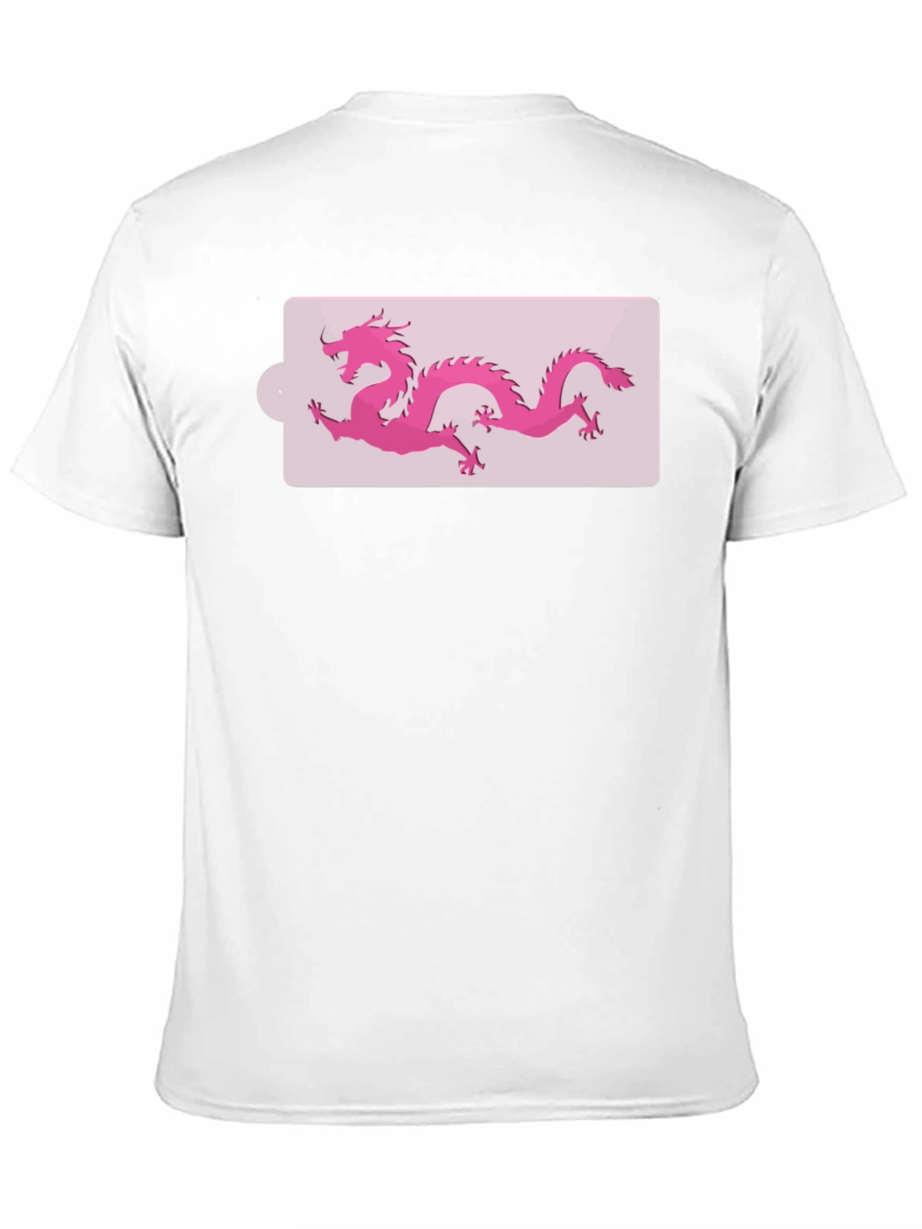 Black Pink Dragon Graphic Black T-Shirt view 11