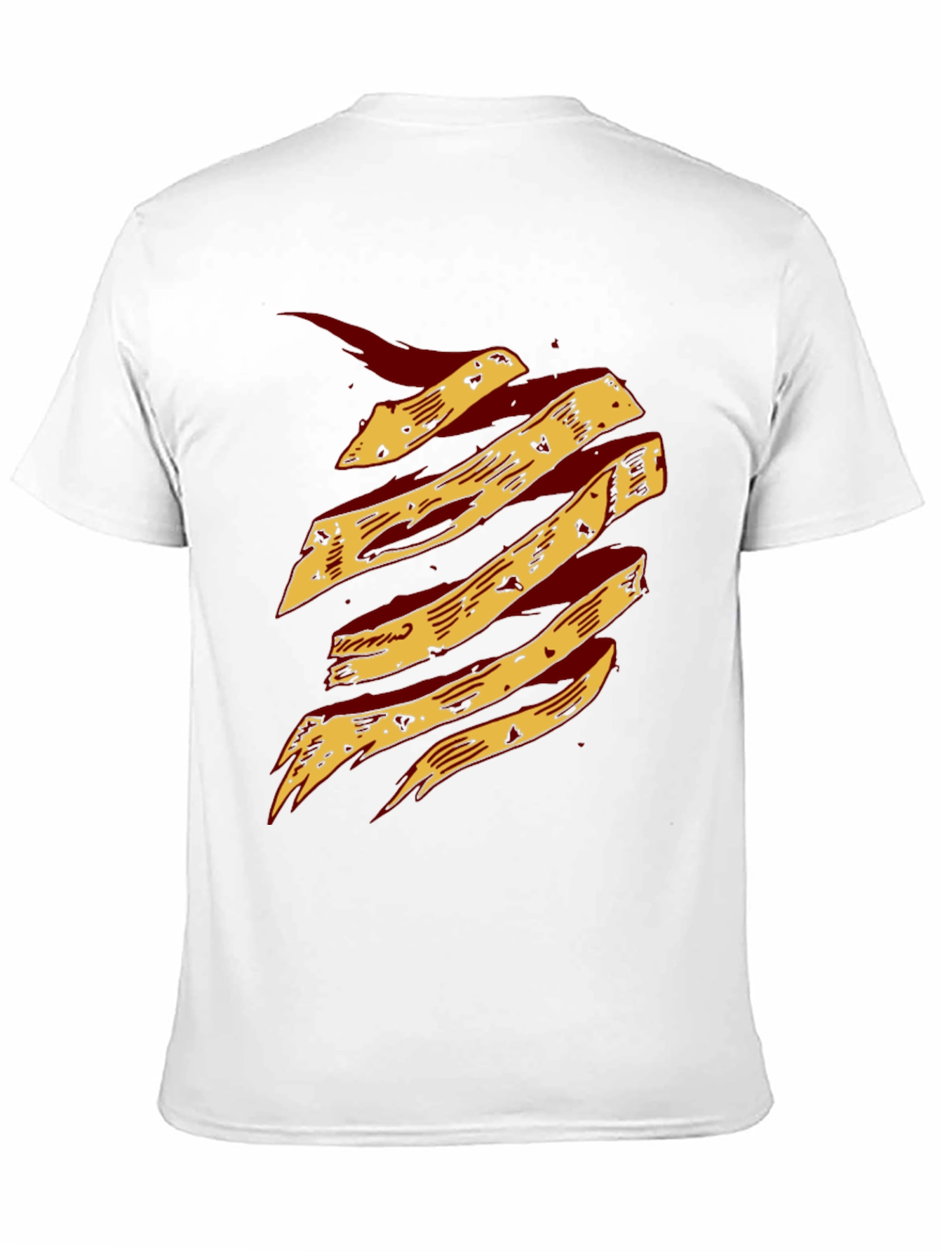 Black Graphic Print T-Shirt - Abstract Design view 11