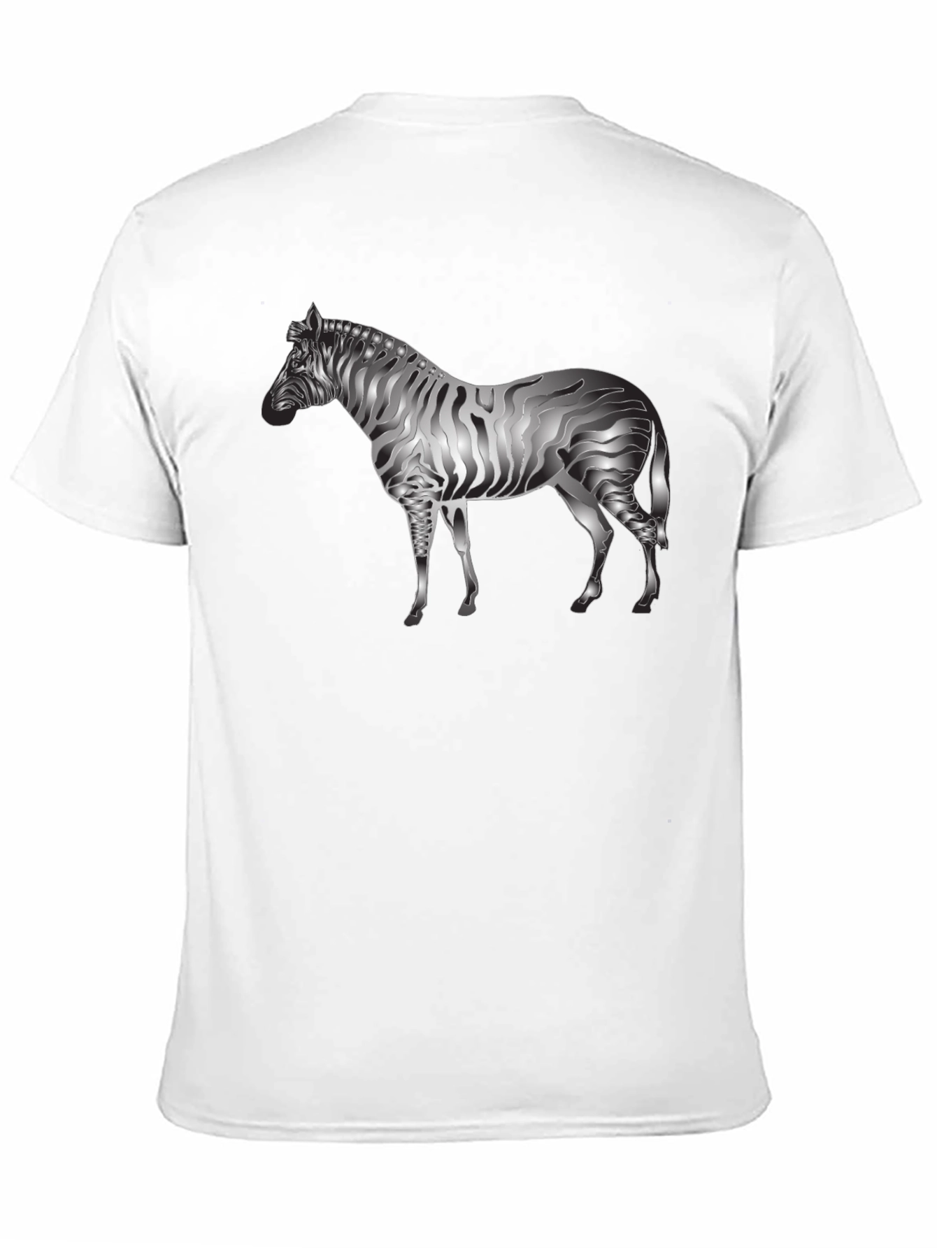Black Zebra Graphic Tee - Cool Animal Design view 11