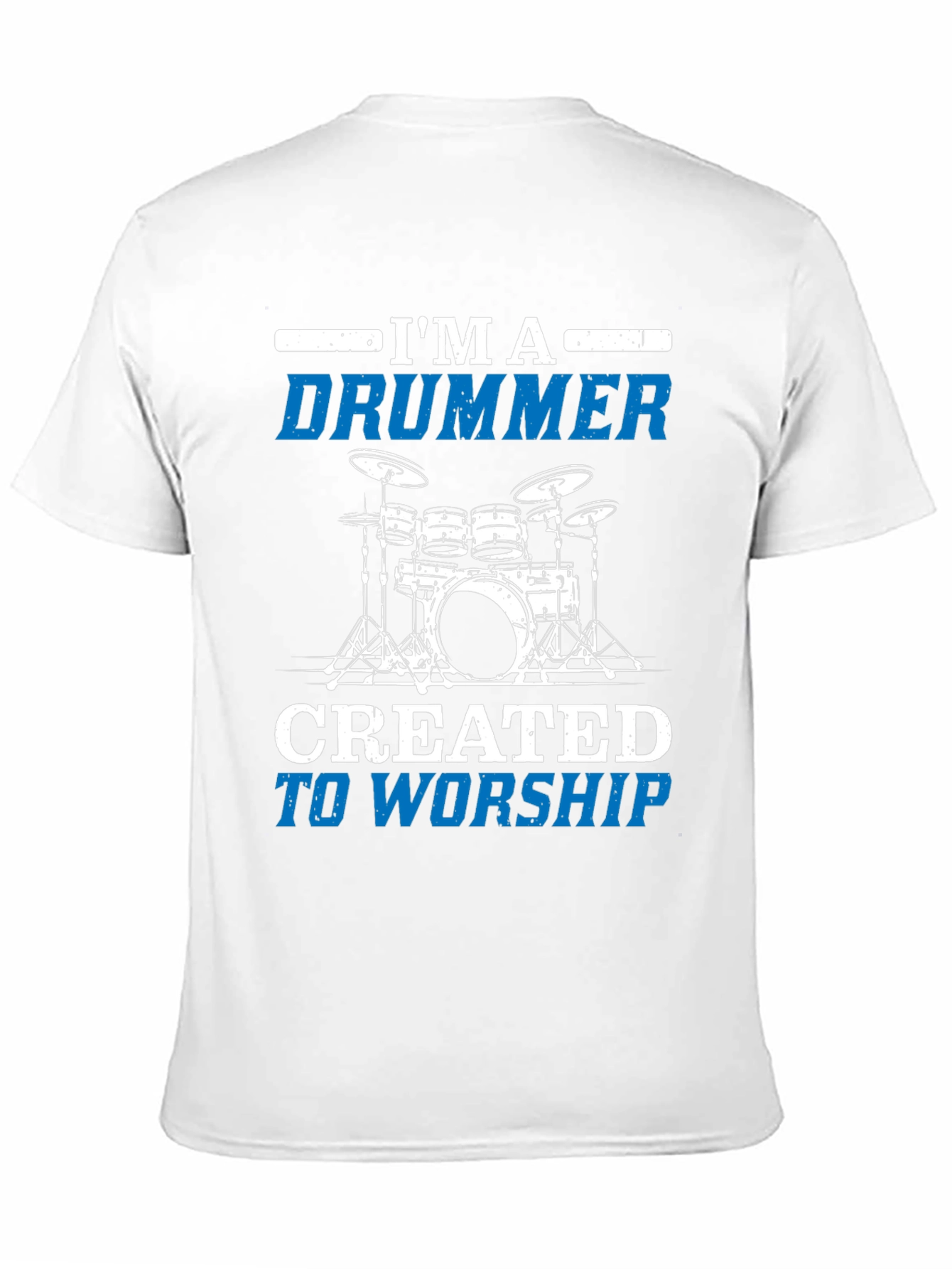 Black I'm A Drummer Worship Graphic T-Shirt view 11