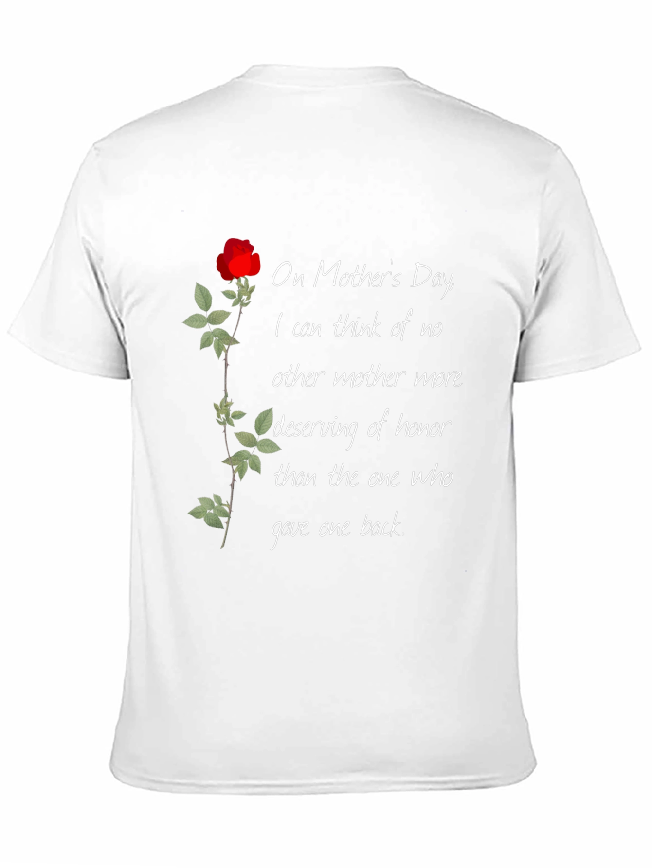 Black Mother's Day Rose T-Shirt view 11
