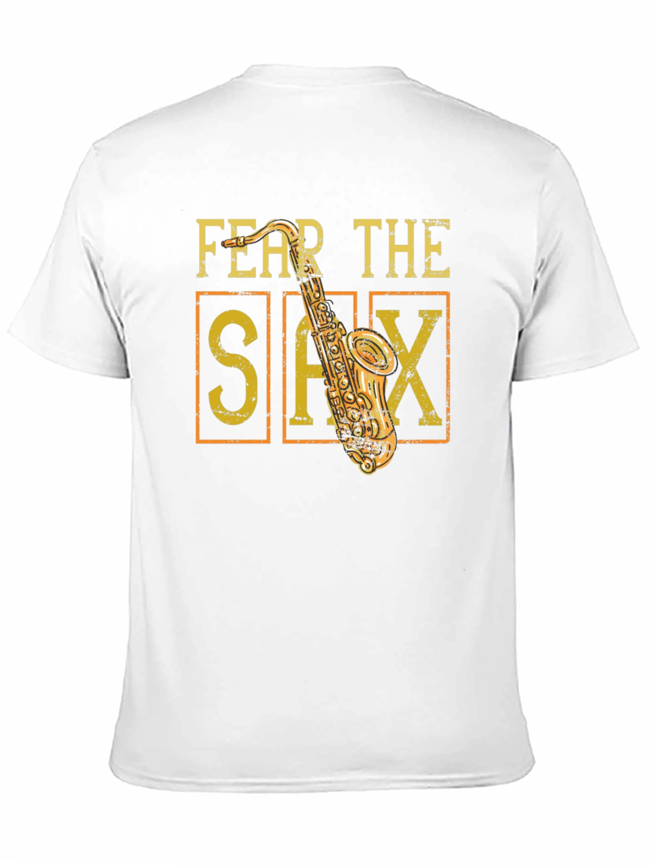 Black Fear The Sax T-Shirt - Musician Tee view 11