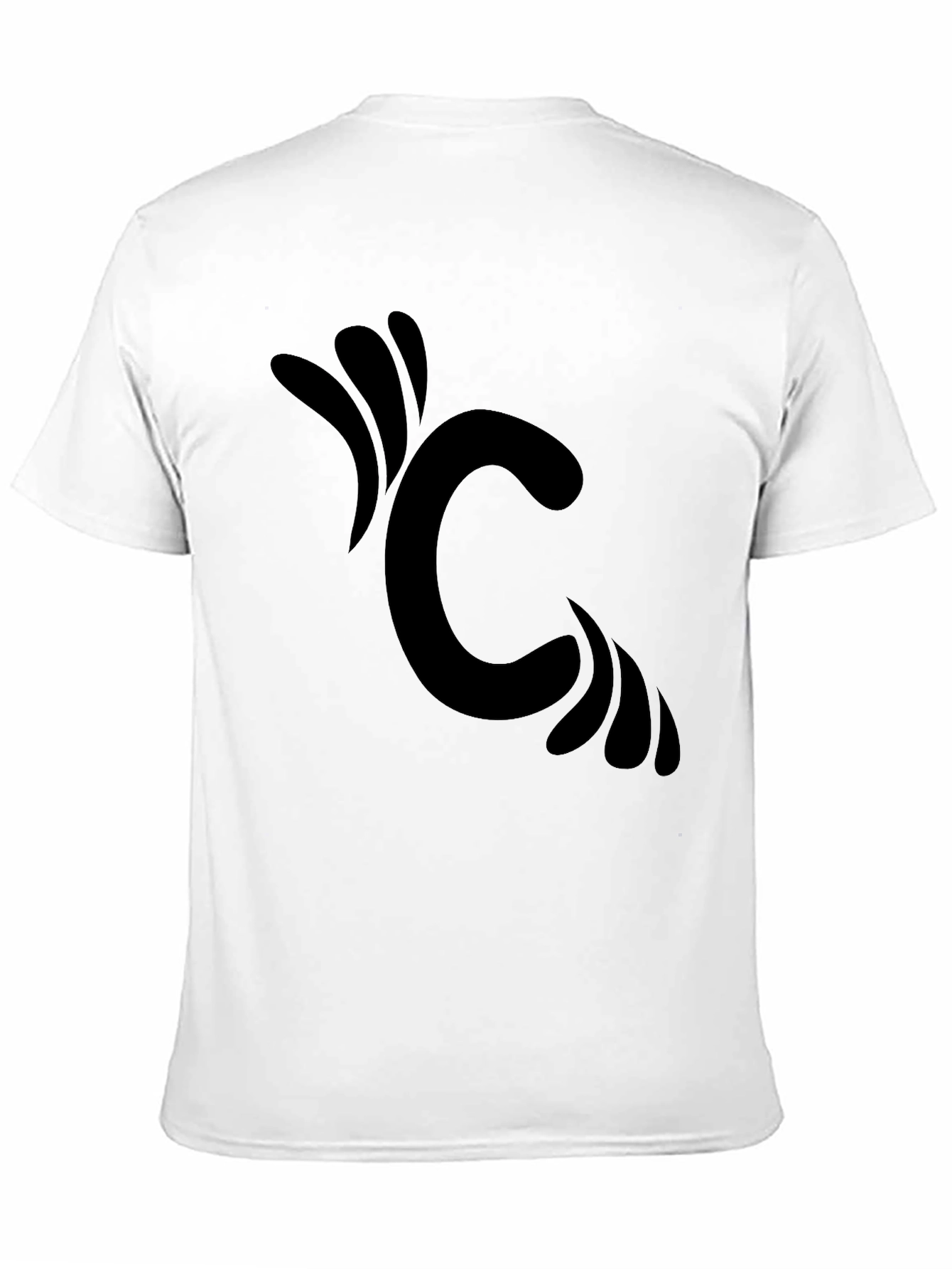 Black Modern Graphic Tee - Black view 11