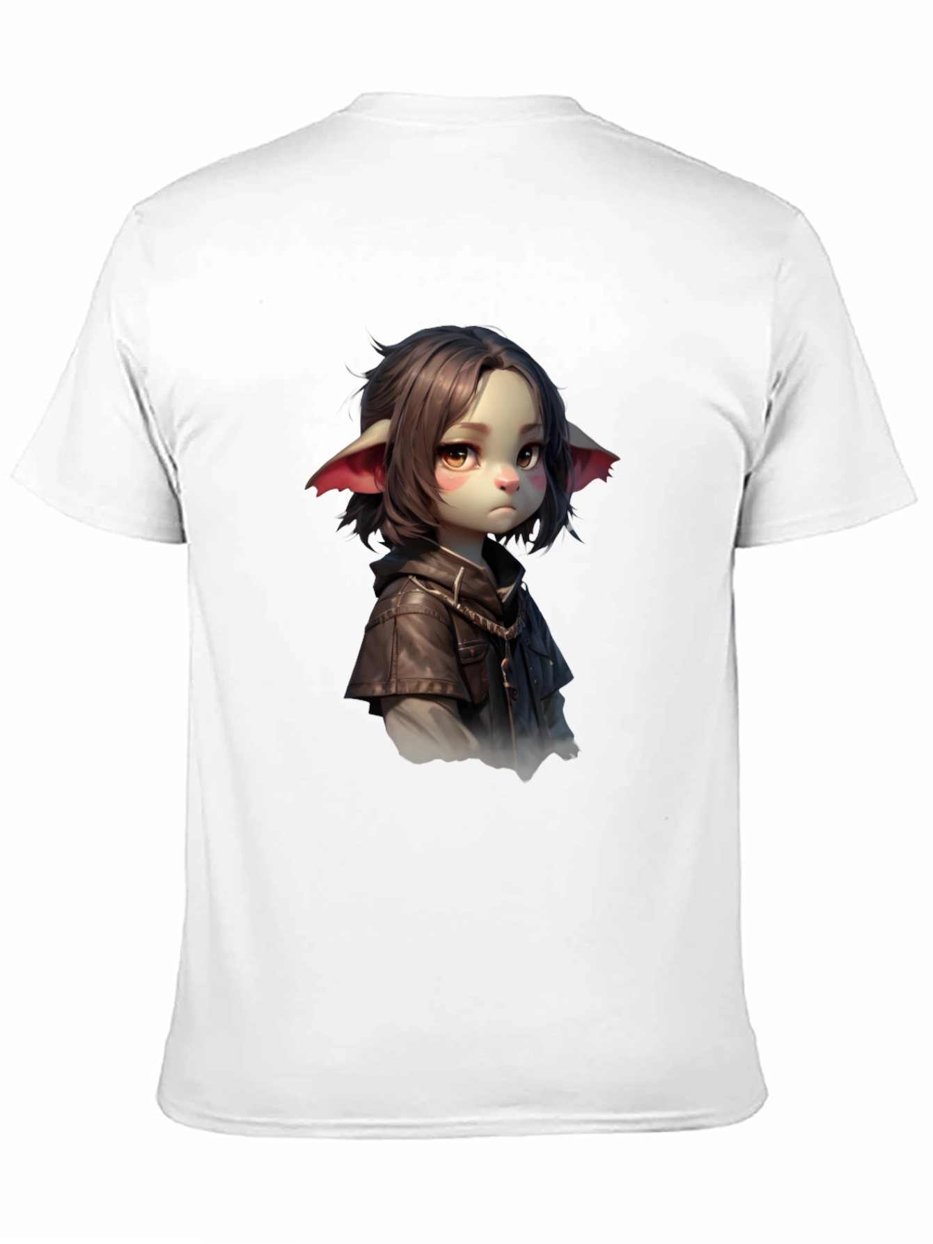 Black Anime Girl Graphic Black T-Shirt view 11