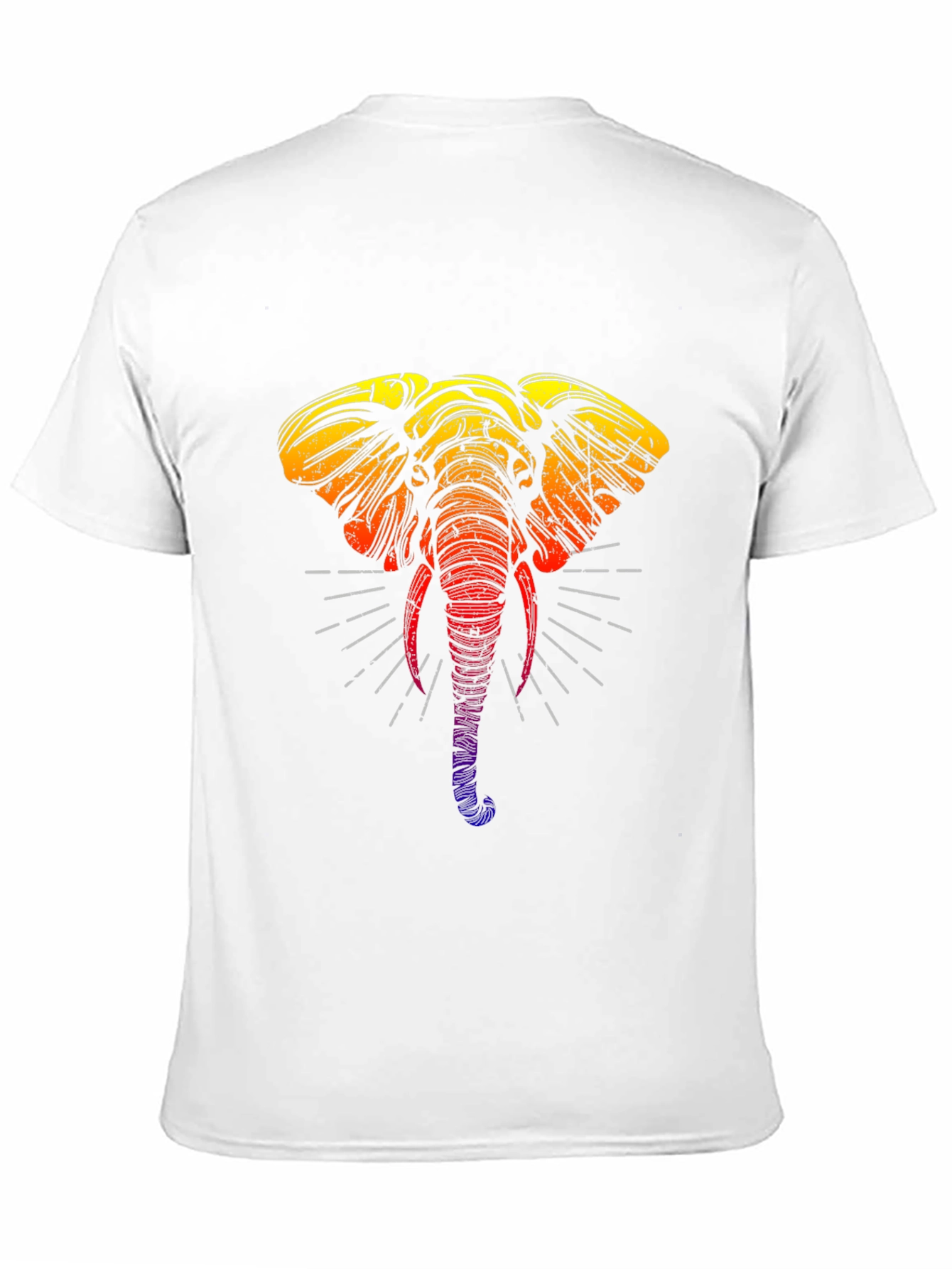 Black Rainbow Elephant Graphic Tee - Stylish Black T-Shirt view 11
