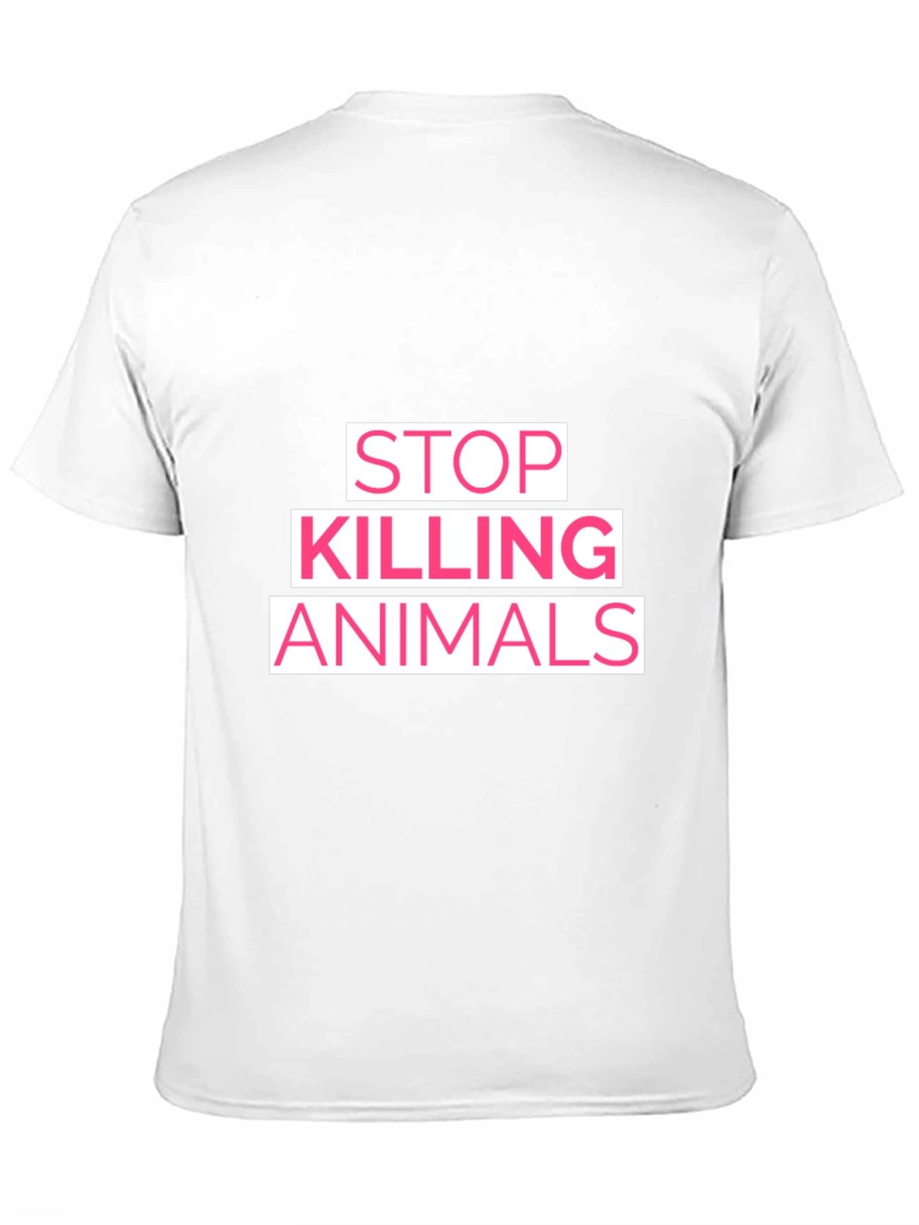 Black Stop Killing Animals Graphic T-Shirt - Black view 11
