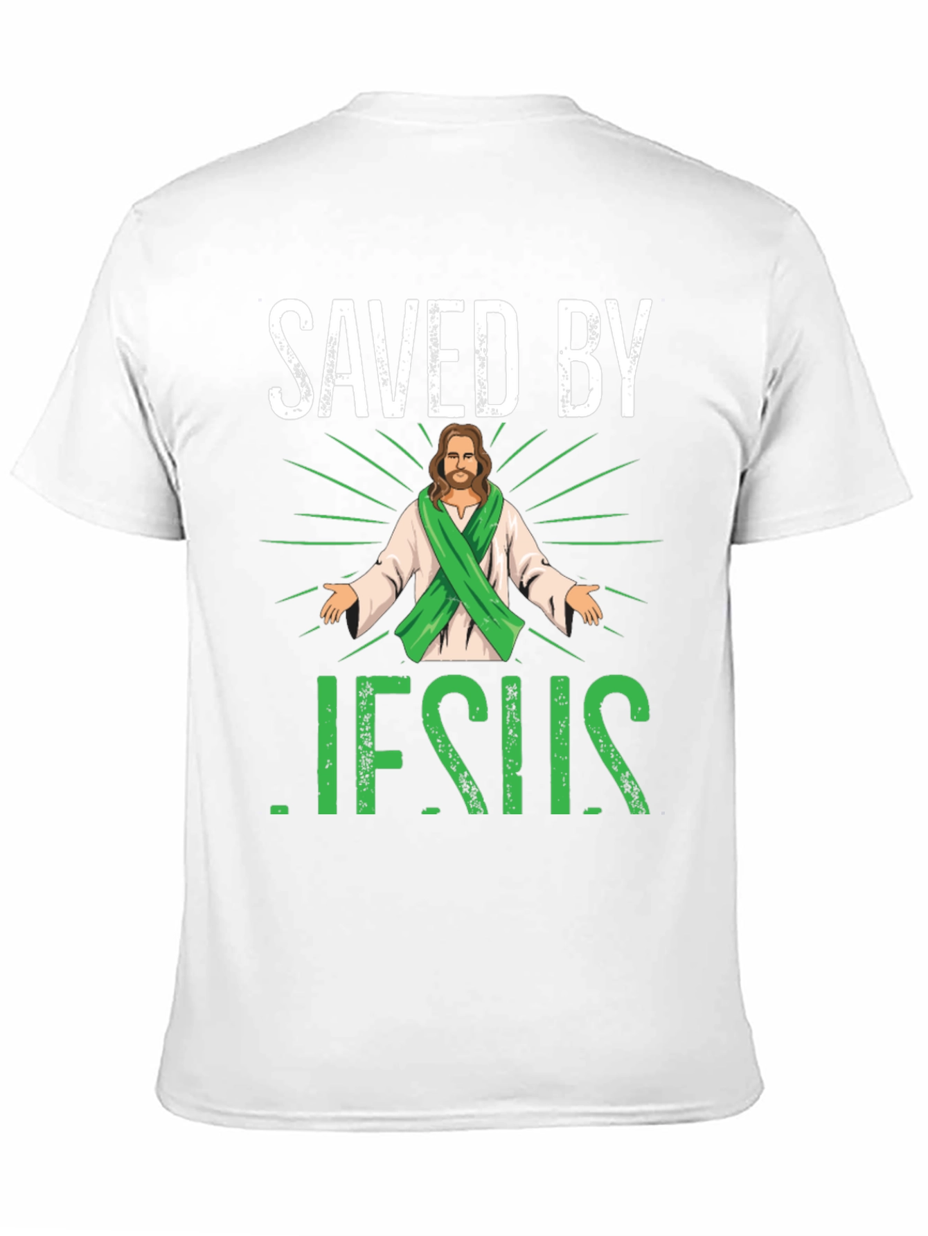 Saved by Jesus Graphic T-Shirt - 11
